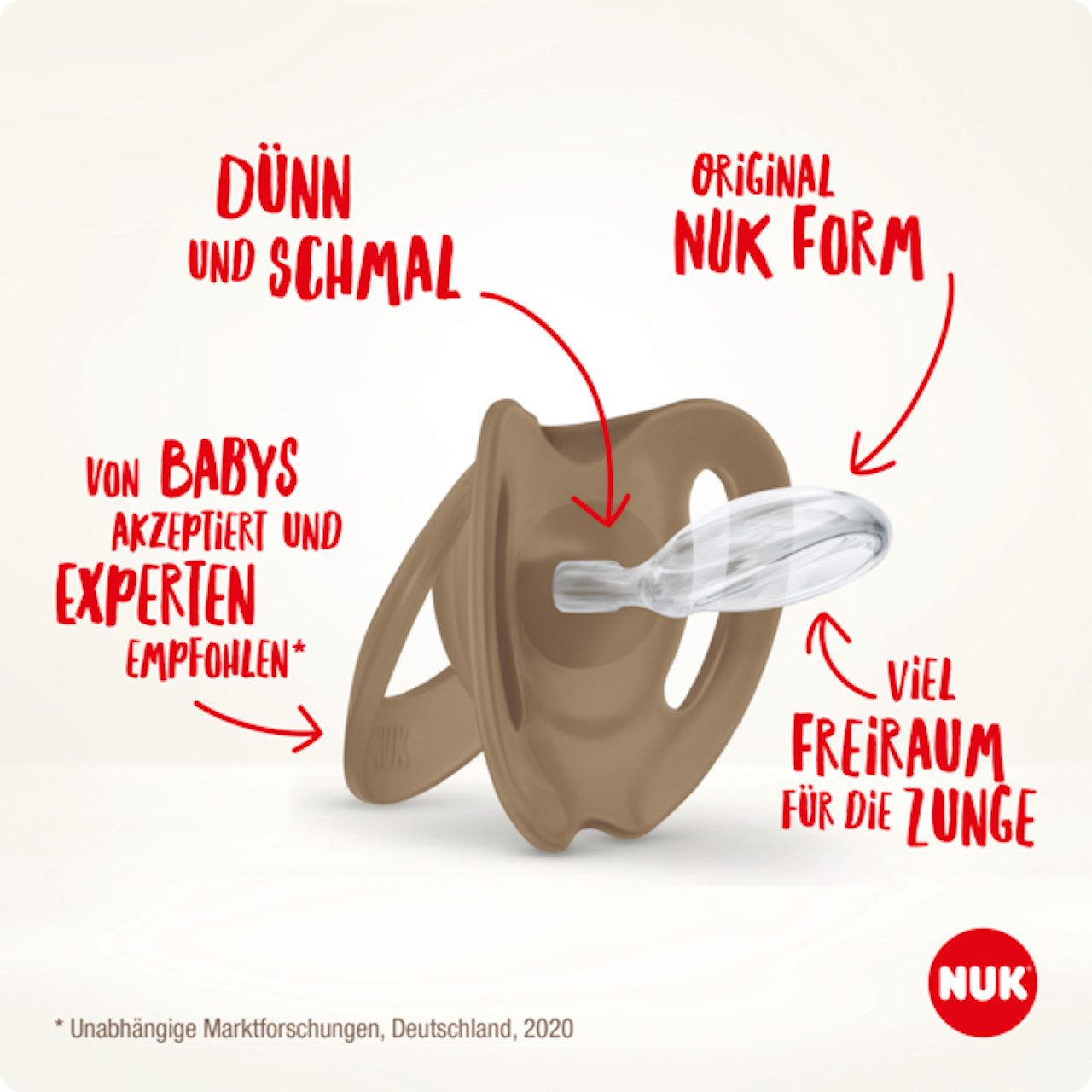 NUK Schnuller NUK Babyschnuller 2er aus Latex 18-36M