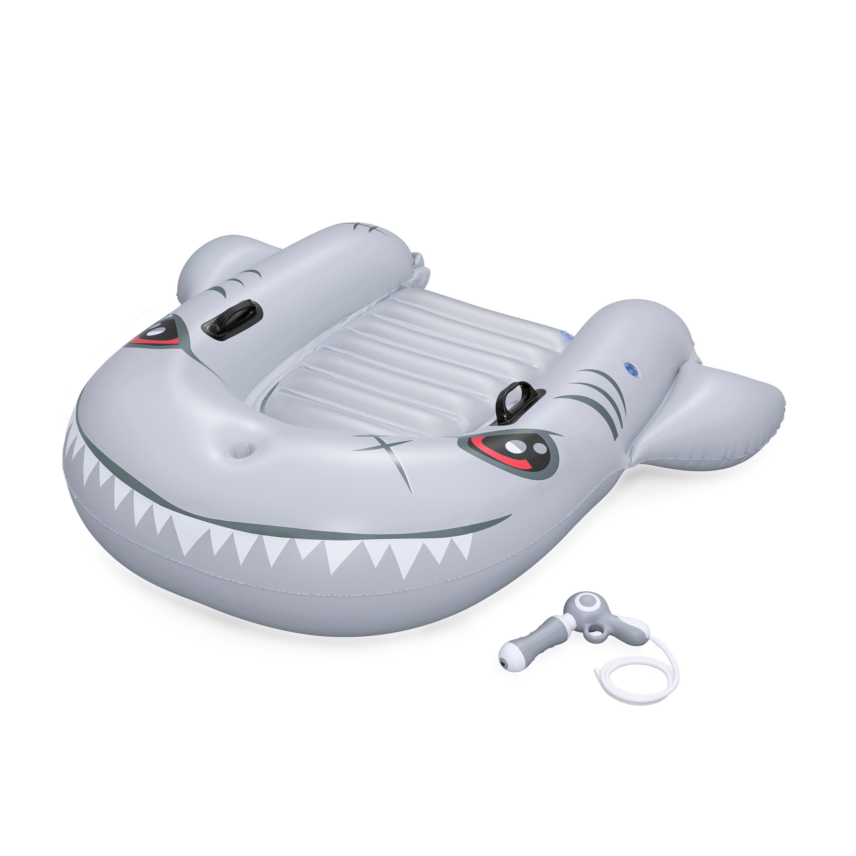 Bestway Schwimmtier Kickboard Haialarm 160x 115cm, mit herausnehmbarer Wasserpistole