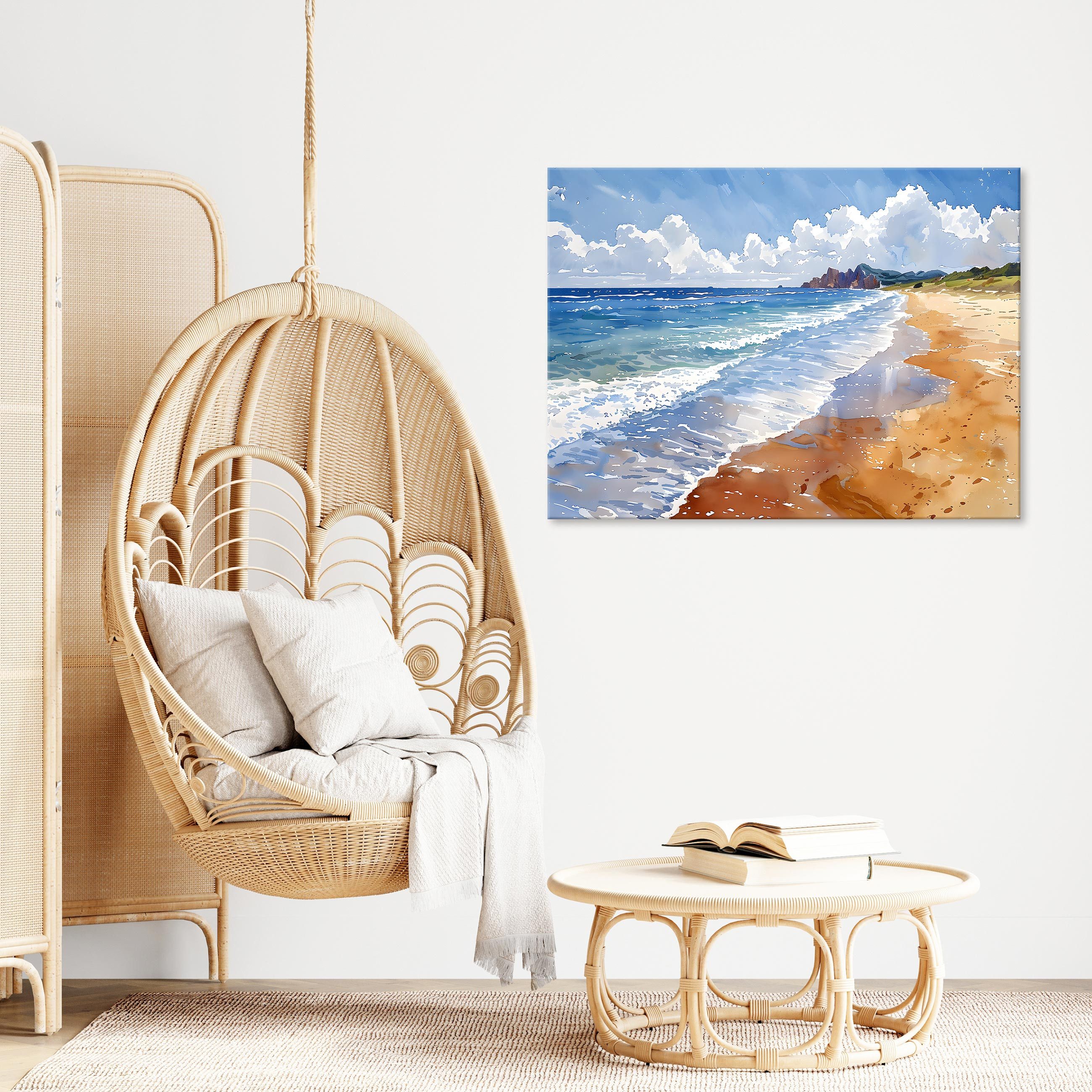 Wallarena Leinwandbild Natur - Mehrfarbig - Wohnzimmer, Mehrfarbig, 40x30x2cm