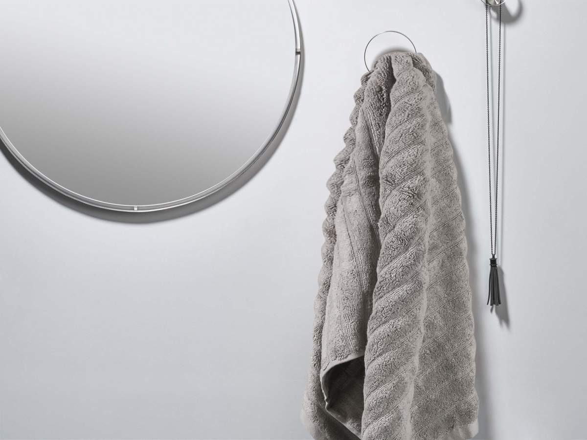 taupe Zone 50x100cm, weiche Inu, (1-St), skandinavisches Oberfläche Handtuch Denmark schlichtes Baumwollstoff Design,