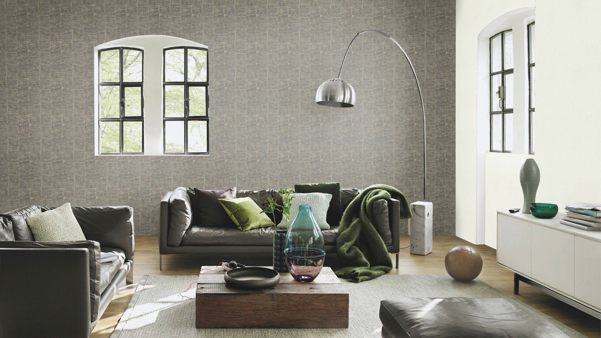 Rasch Vliestapete Linares, einfarbig, gestreift, (1 St), gut lichtbeständig, hochwaschbeständig