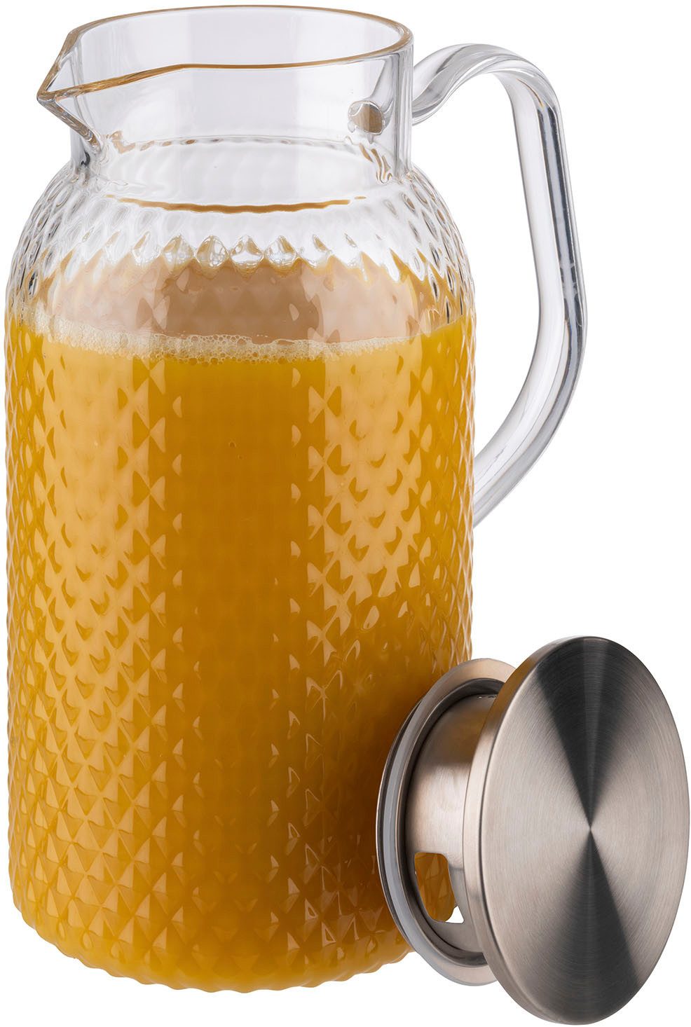 APS Wasserkanne Saft-/ Wasserkanne Ø 11,5 cm, 1,8 Liter, 1,8 l, (1-St), Deckel aus Edelstahl mit Silikondichtung