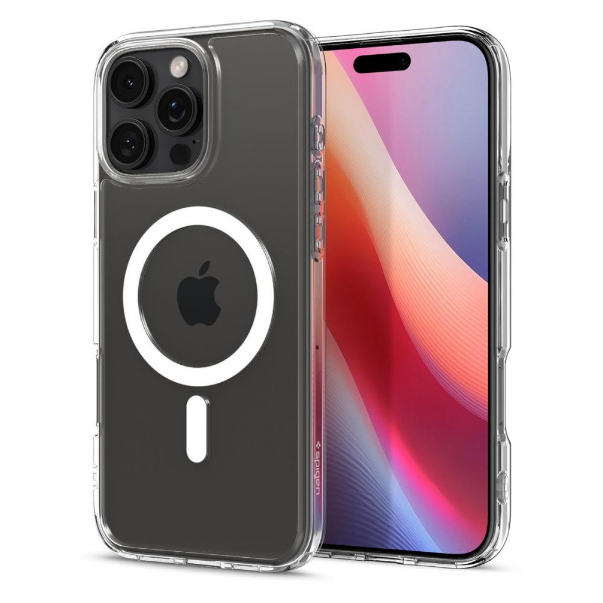 Spigen Handyhülle Ultra Hybrid Weiß mit Magnetfunktion Kompatibel mit iPhone 16 Pro Max 6,9, Weißer Rahmen mit integrierter Magnetfunktion