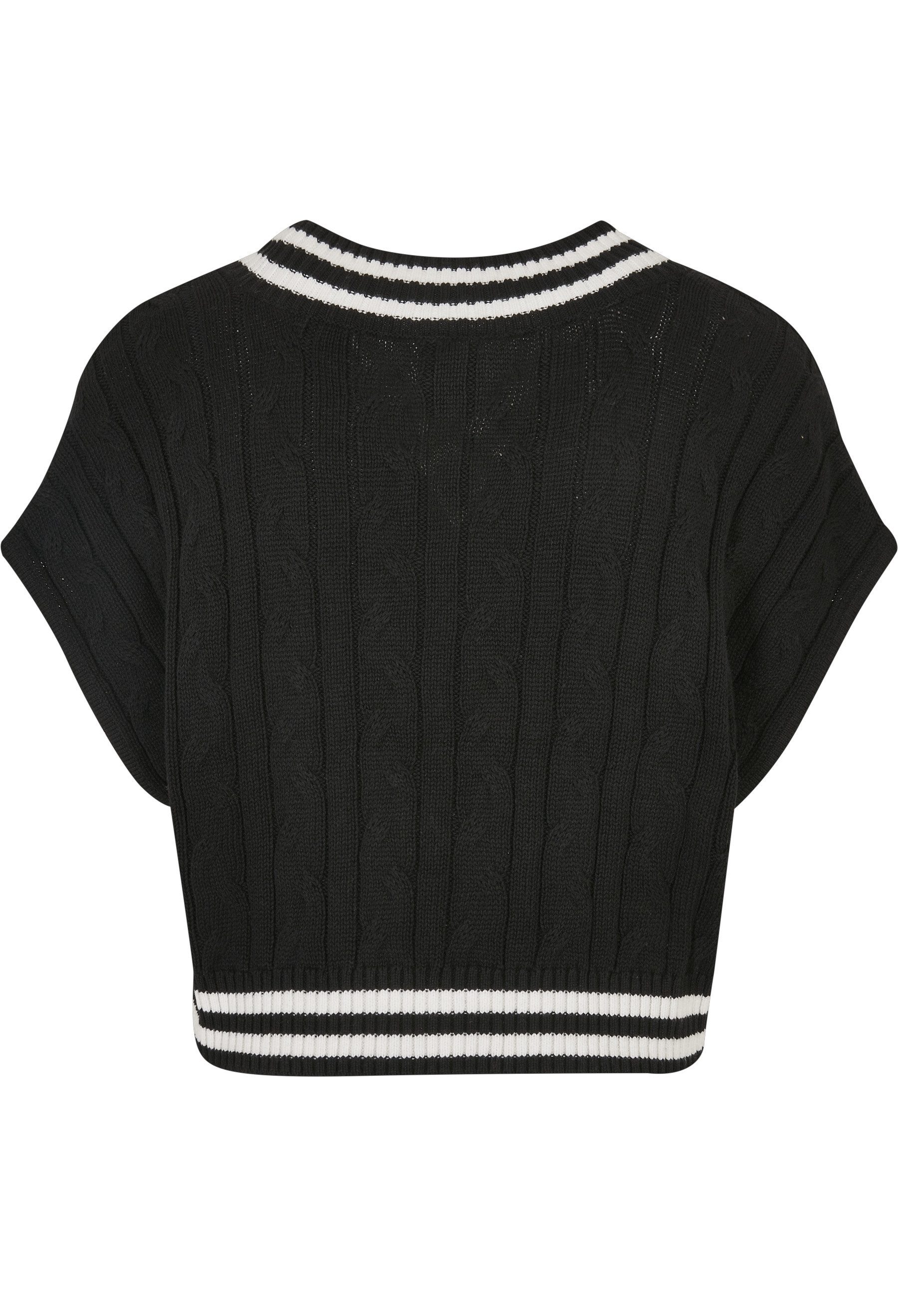 URBAN CLASSICS Sweatshirt Urban Classics Damen Ladies Cropped Knit College günstig online kaufen