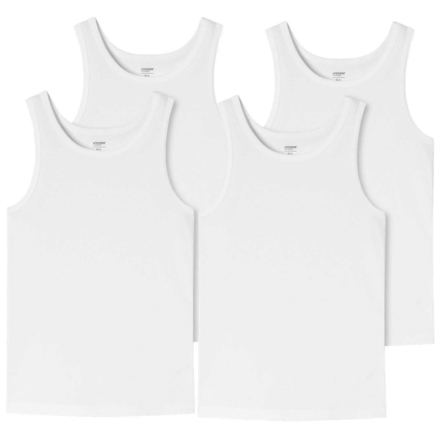 uncover by SCHIESSER Unterhemd Basic (2-St) hochwertige Unterhemden im 4er günstig online kaufen