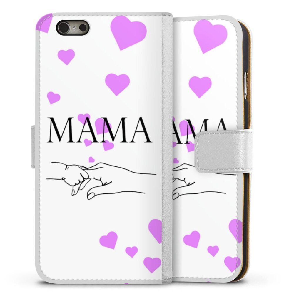 DeinDesign Handyhülle Muttertag Mama Familie Muttertag-Mama und kinder, Apple iPhone 6s Hülle Handy Flip Case Wallet Cover Handytasche Leder