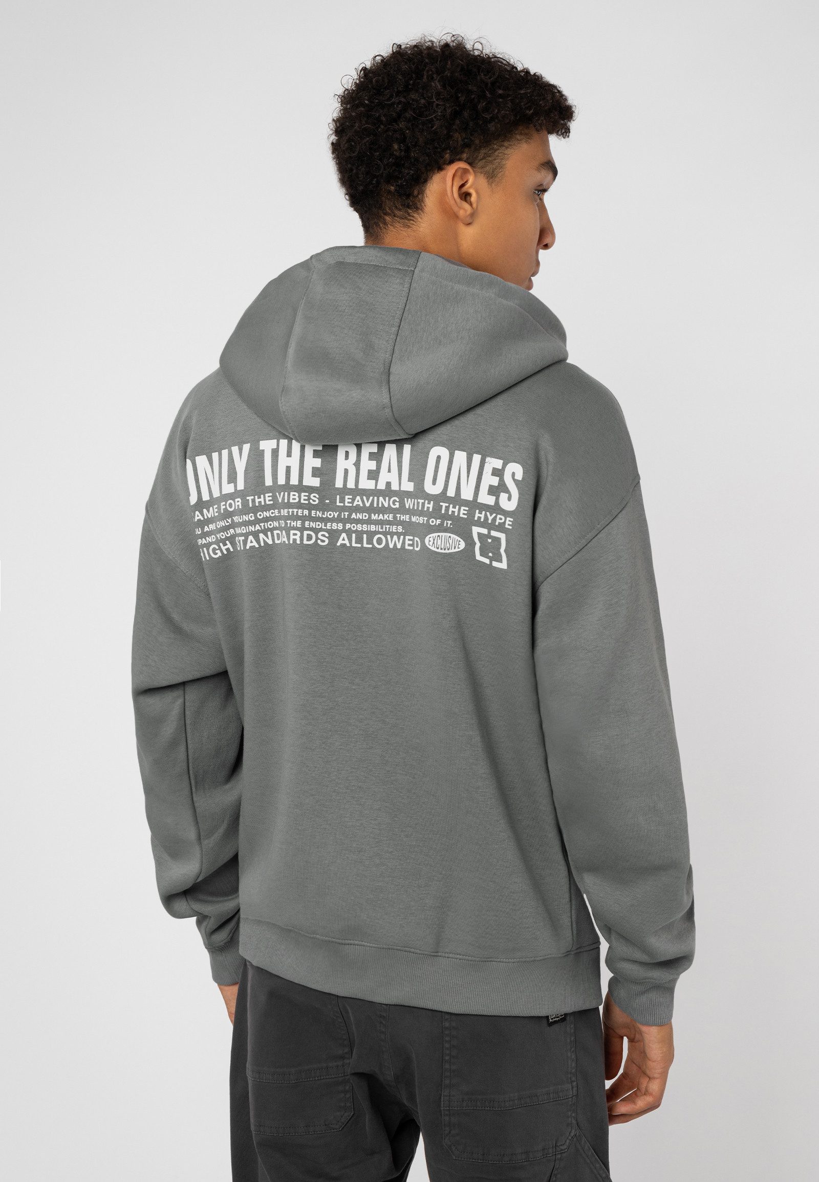 SUBLEVEL Kapuzensweatjacke Sweatjacke Backprint Hoodie, Kapuzenpullover, günstig online kaufen