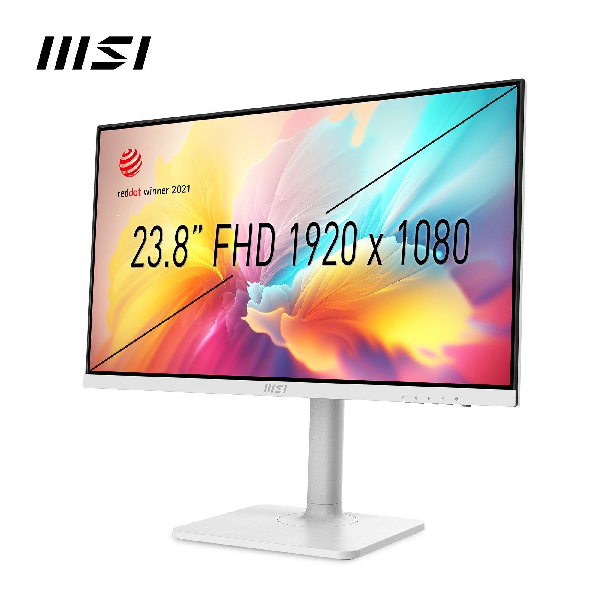 MSI Modern MD2412P LED-Monitor (60 cm/24 ", 1920 x 1080 px, Full HD, 1 ms Reaktionszeit, 100 Hz, IPS, höhenverstellbar, 3 Jahre Herstellergarantie, USB-C)