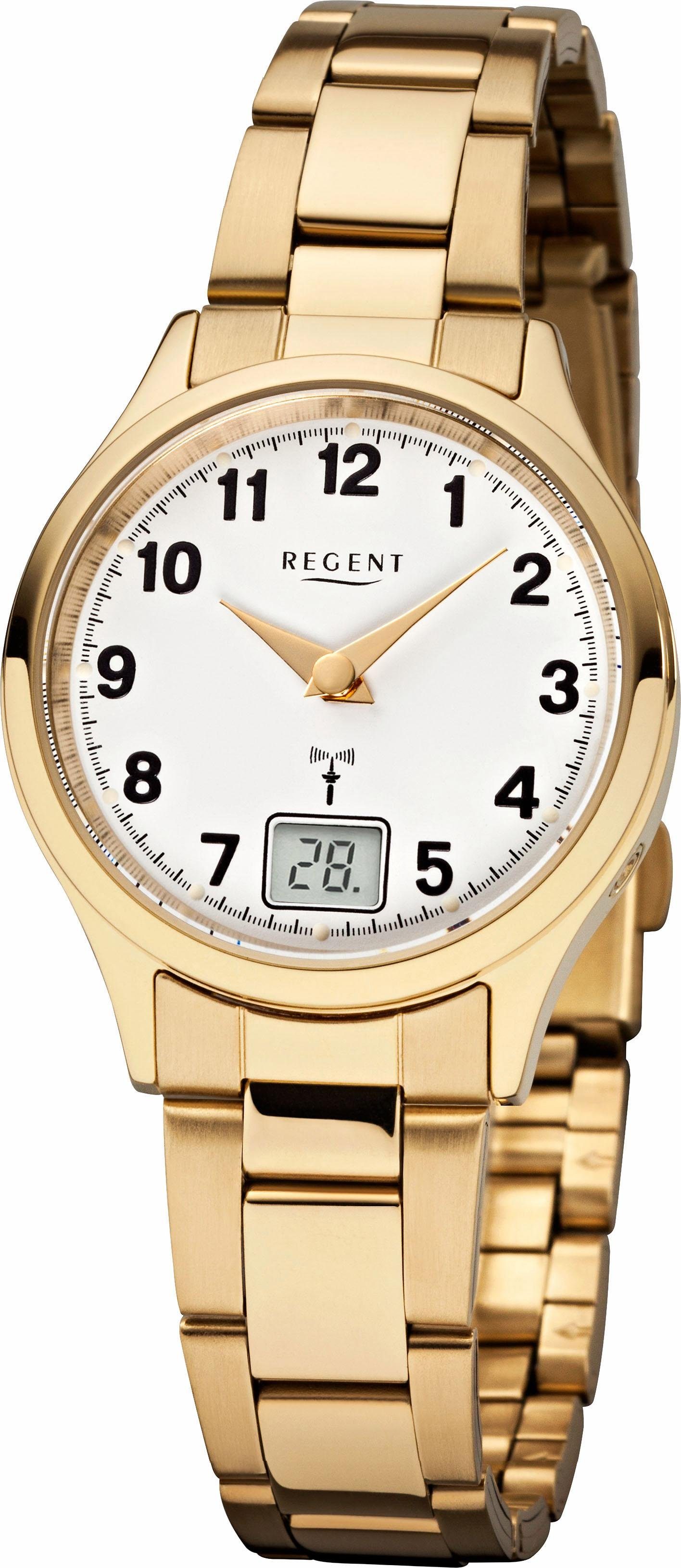 Regent Funkuhr 30674599, Quarzuhr, Armbanduhr, Damenuhr günstig online kaufen