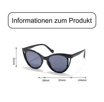 PACIEA Sonnenbrille Cat Eye Blendfrei UV Schutz Outdoor Polarisiert