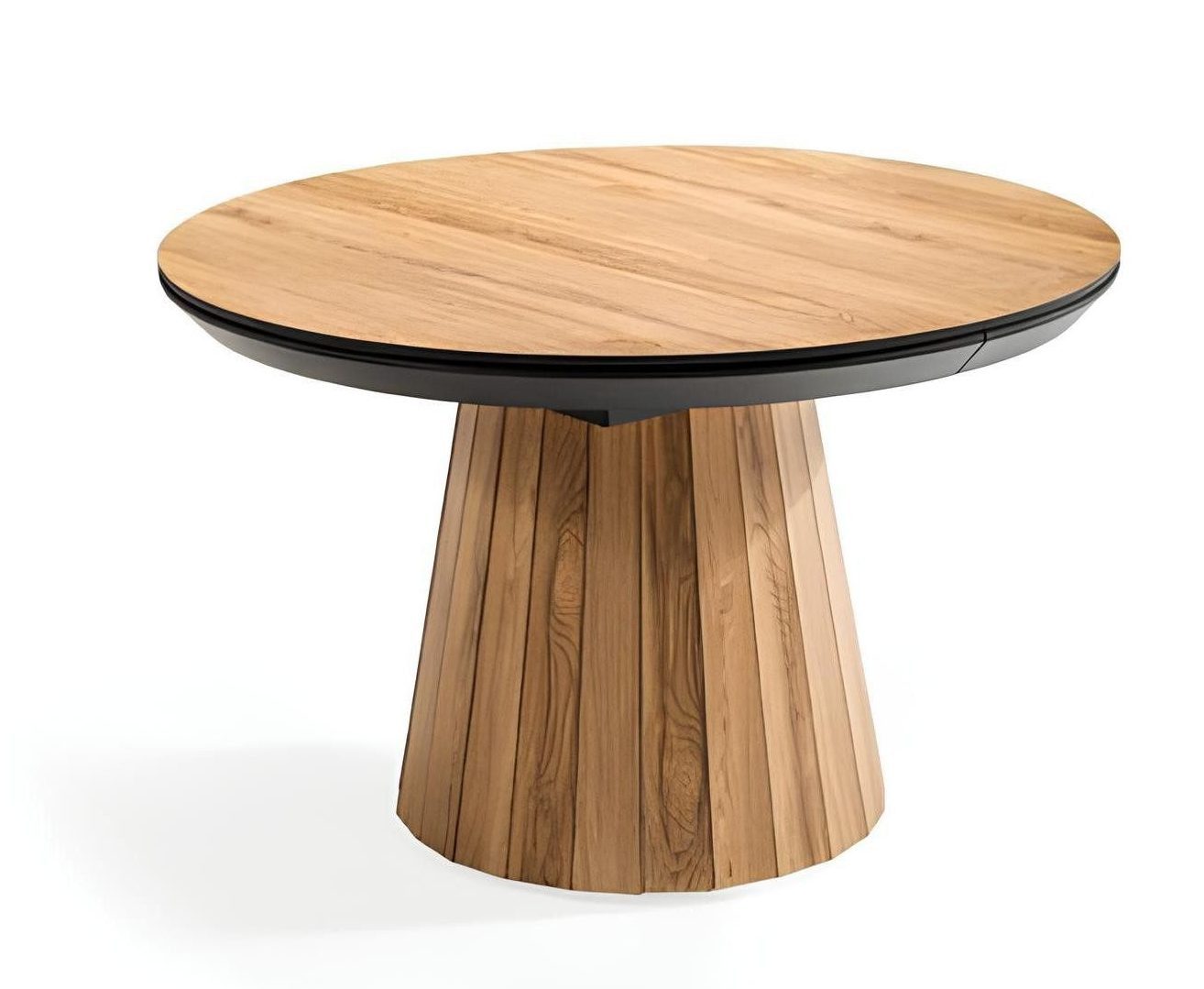 Esstisch Runder Luxus-Holztisch für die Küche in Braun - Esszimmermöbel