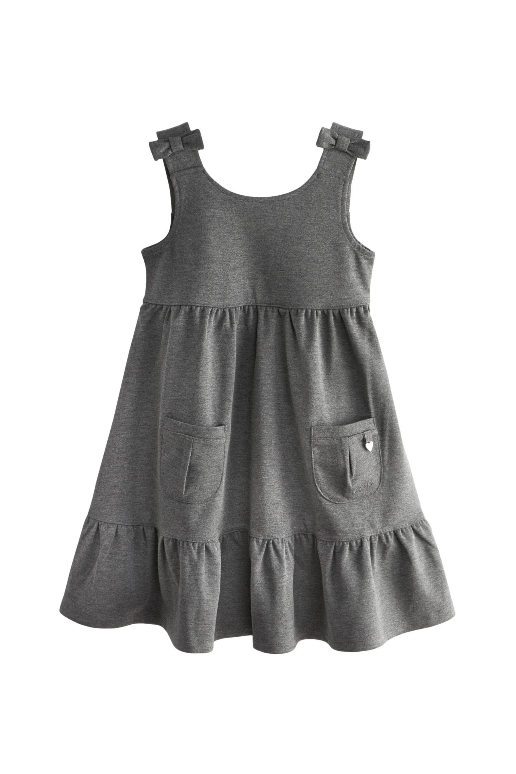 Clarks Latzkleid Ponte-Latzkleid mit Schleife (1-tlg)