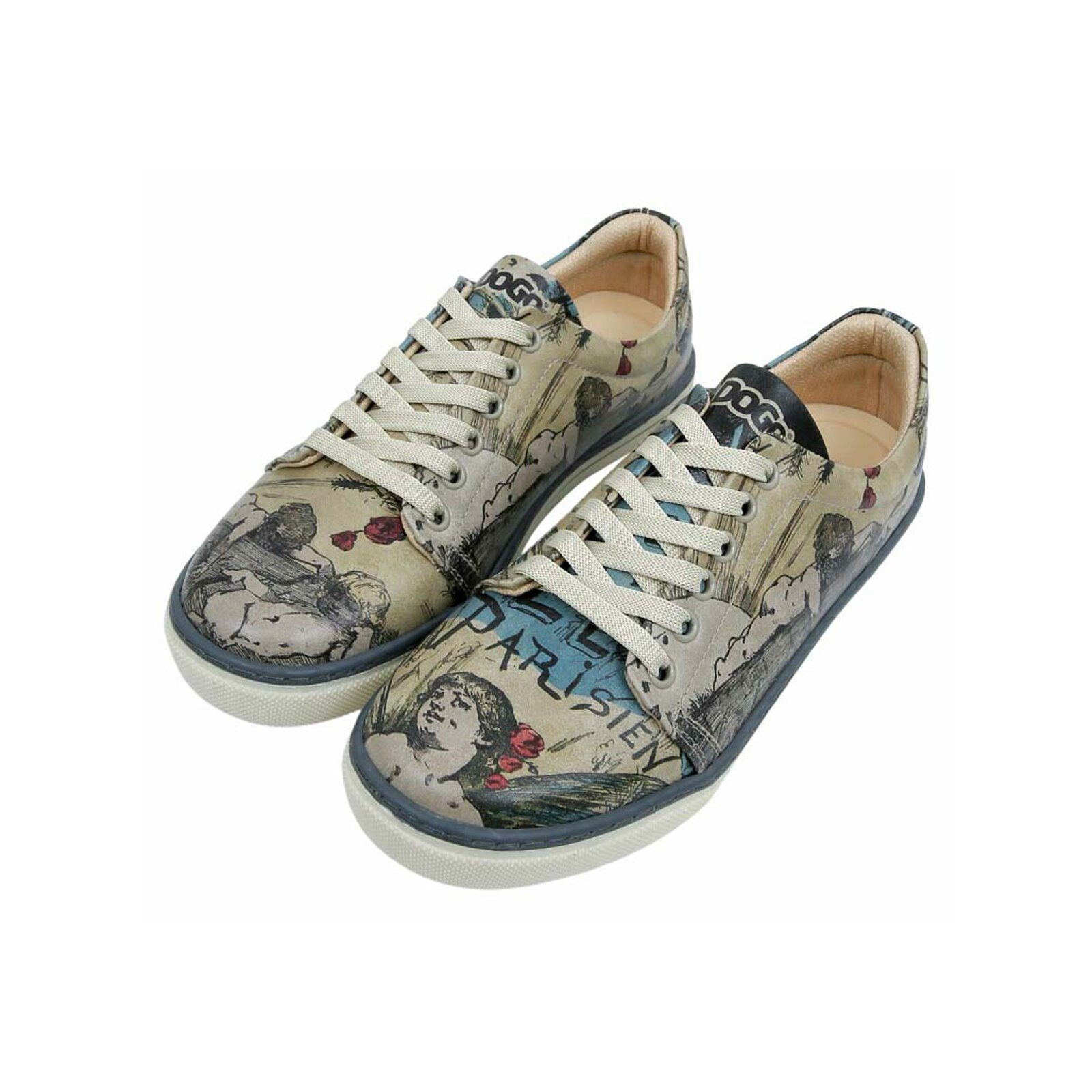 DOGO Classic Schnürsneaker Le Parisien Damen Sneaker Sneaker Handgefertigt günstig online kaufen