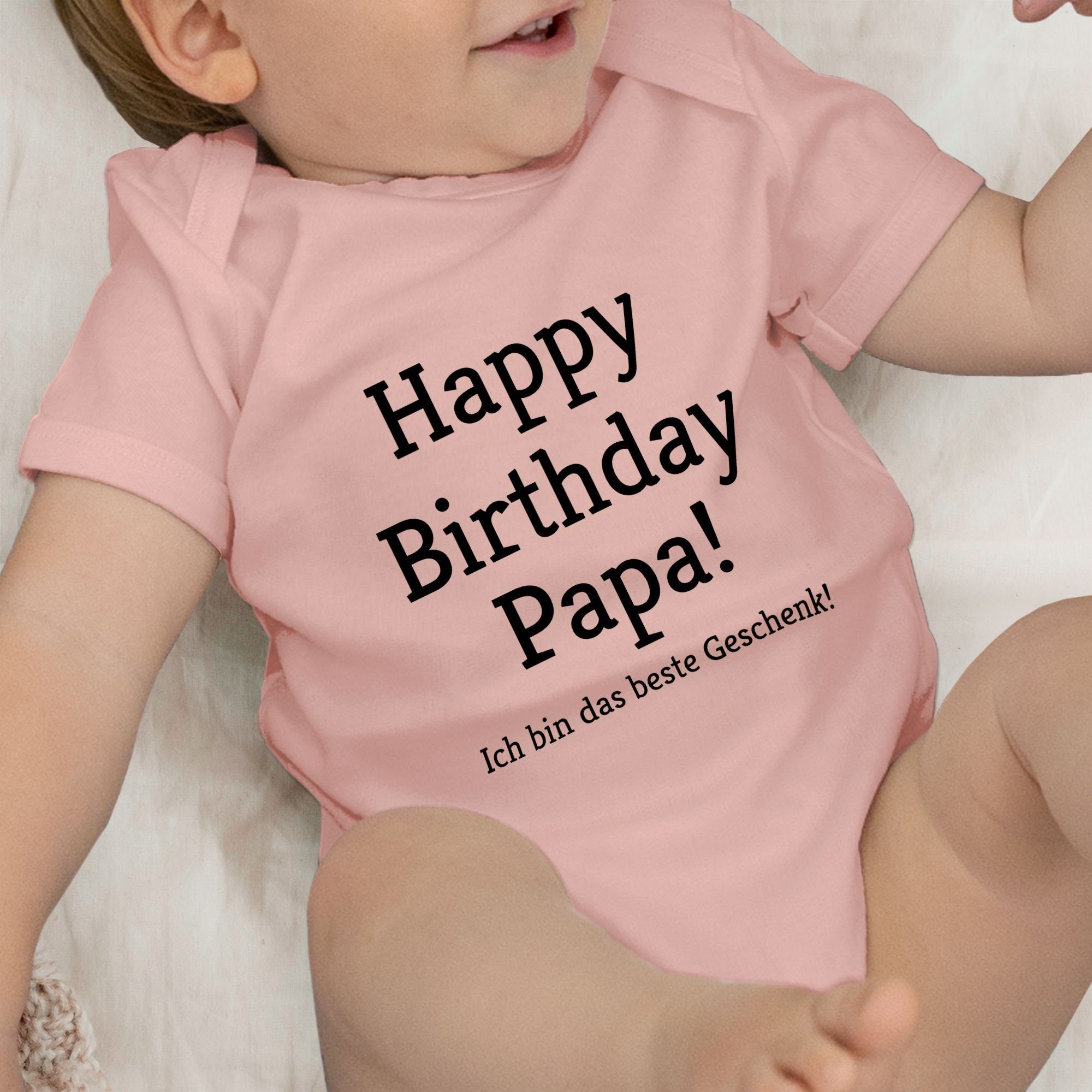 Babyrosa Event Happy Baby Geschenke Ich Geschenk! Shirtbody Papa! 1 Birthday Shirtracer das bin
