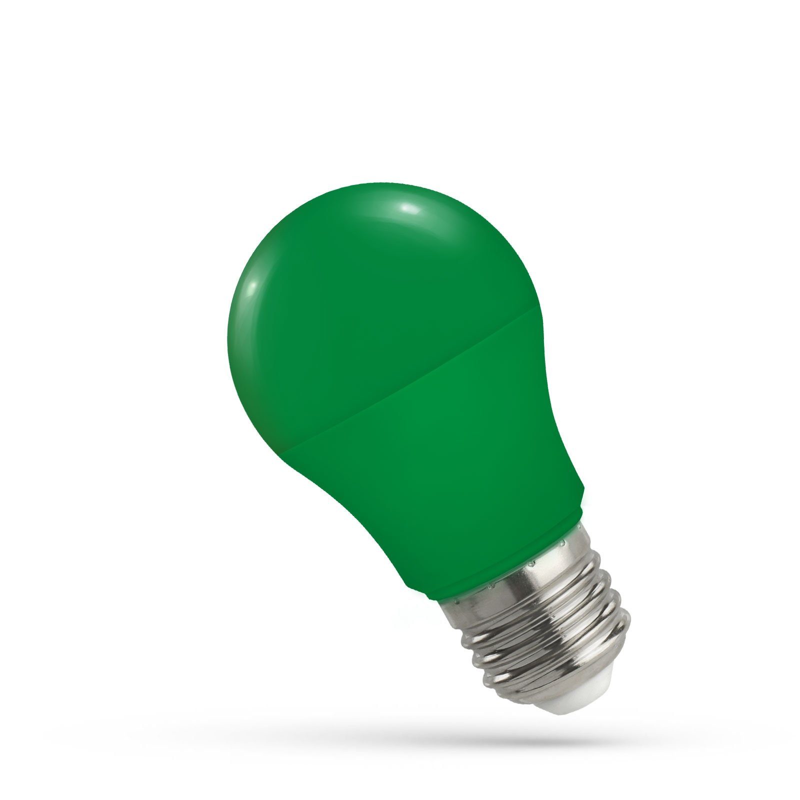 spectrum LED LED-Leuchtmittel LED E27 A50 Farbig Bunt 4.9W Birne 270° Lichterkette Deko GRÜN, E27, Grün | Leuchtmittel