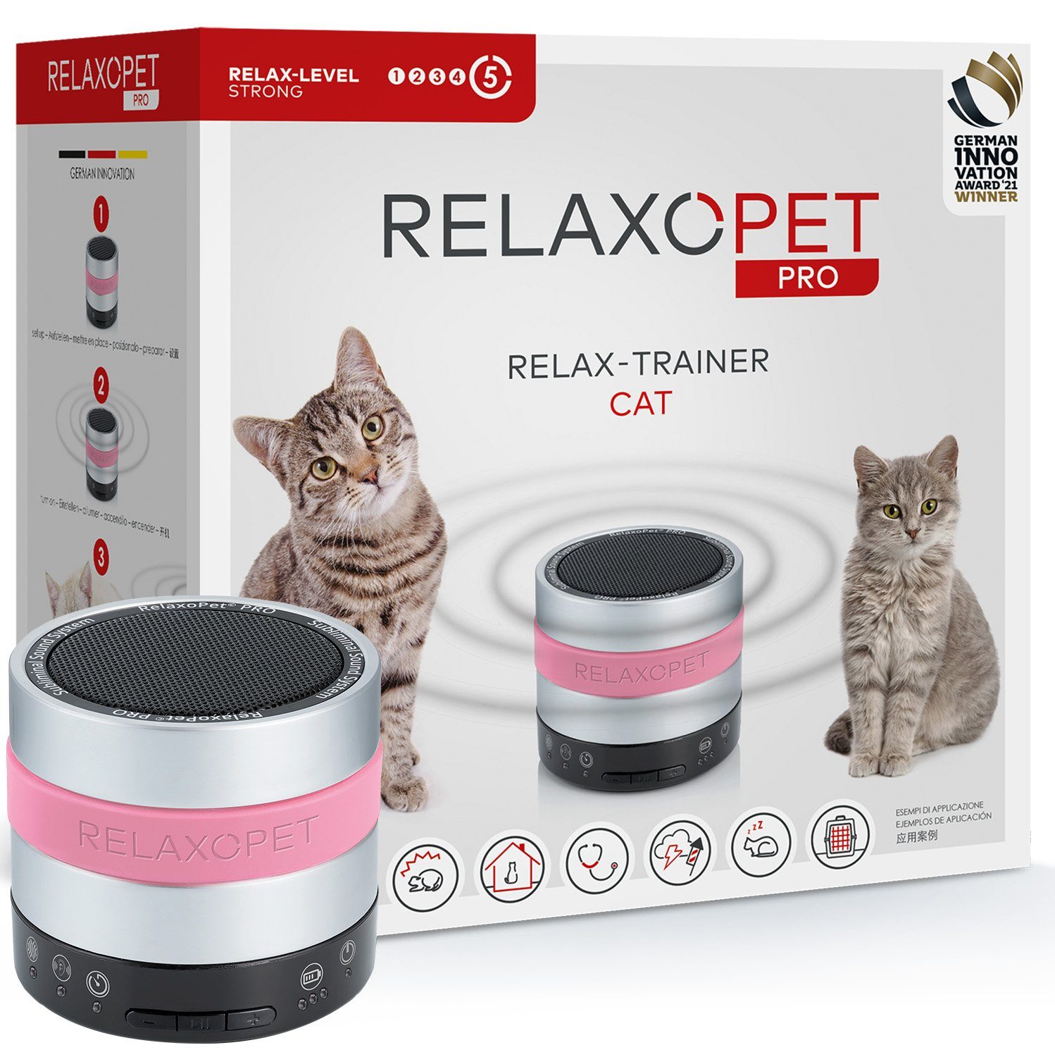 RelaxoPet Katzenliege PRO, Entspannungs-Trainer KATZE