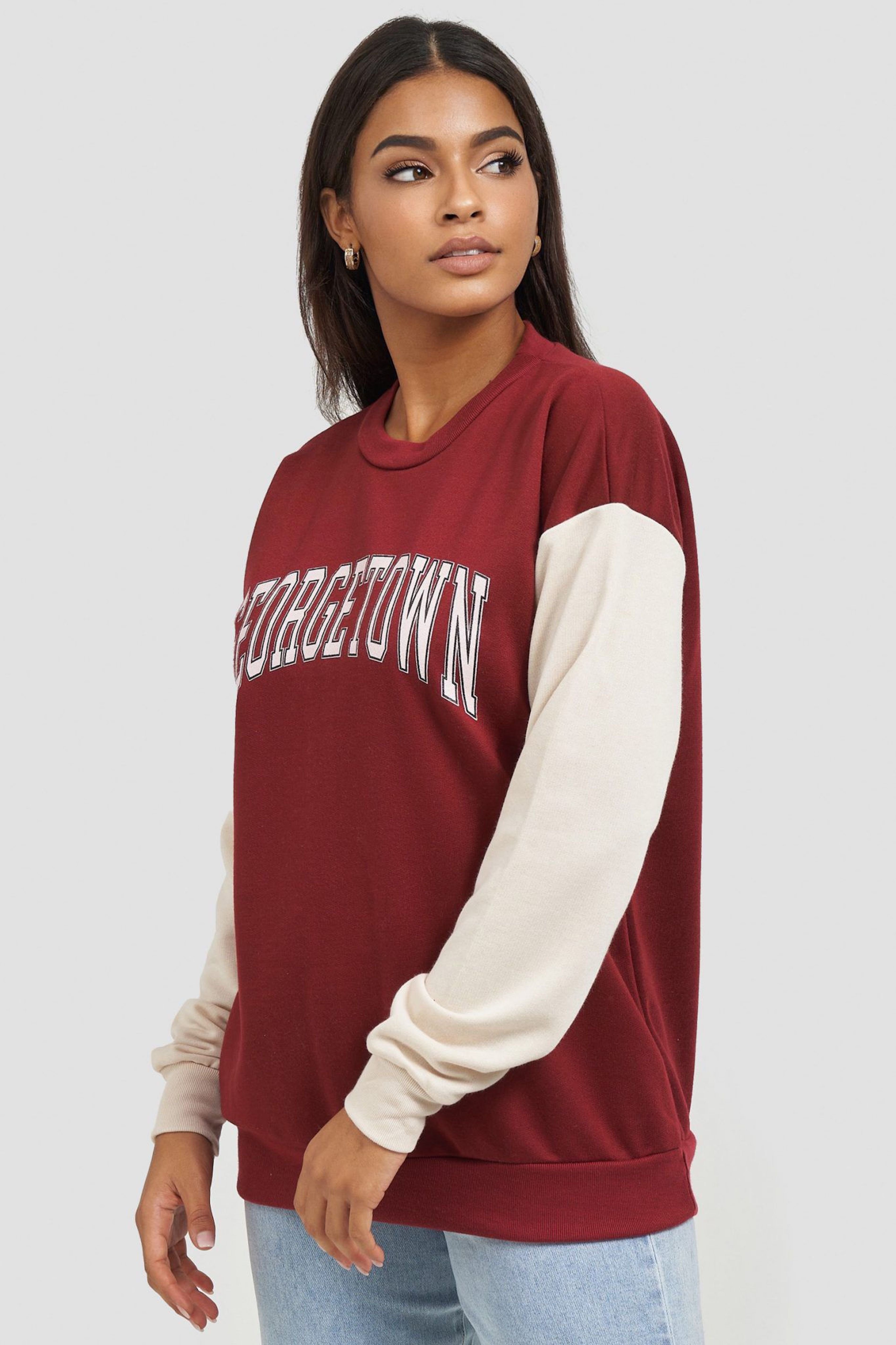 Worldclassca Sweatshirt Worldclassca Damen Mädchen Oversized Sweatshirt Lounge Homewear