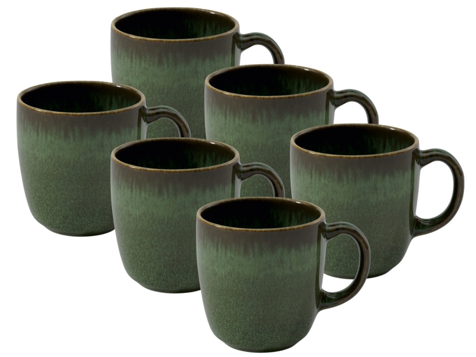 like. by Villeroy & Boch Kaffeeservice Lave vert Kaffeetasse 0,16l Set6, Steingut