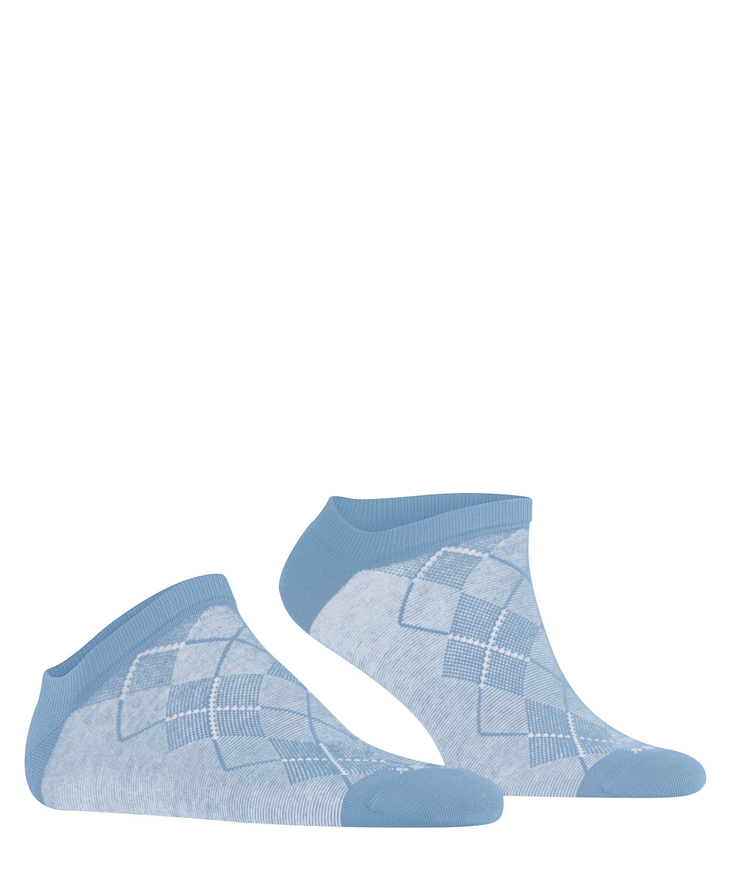 mit Burlington Sneakersocken (6327) eingestricktem Carrington (1-Paar) azure Logo