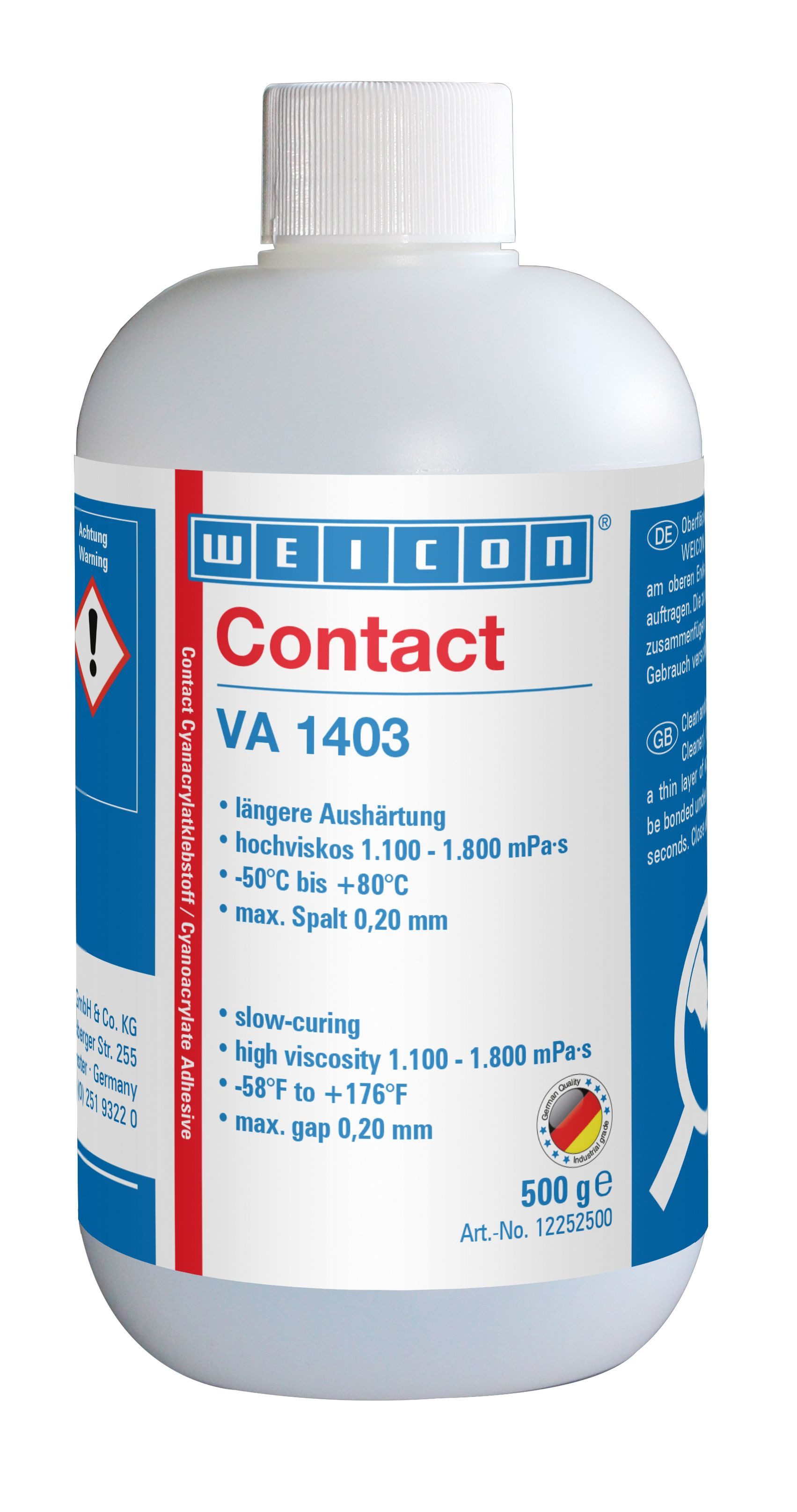WEICON Sekundenkleber VA 1403 Cyanacrylat-Klebstoff, (Pen), geruchsarm und wenig ausblühend