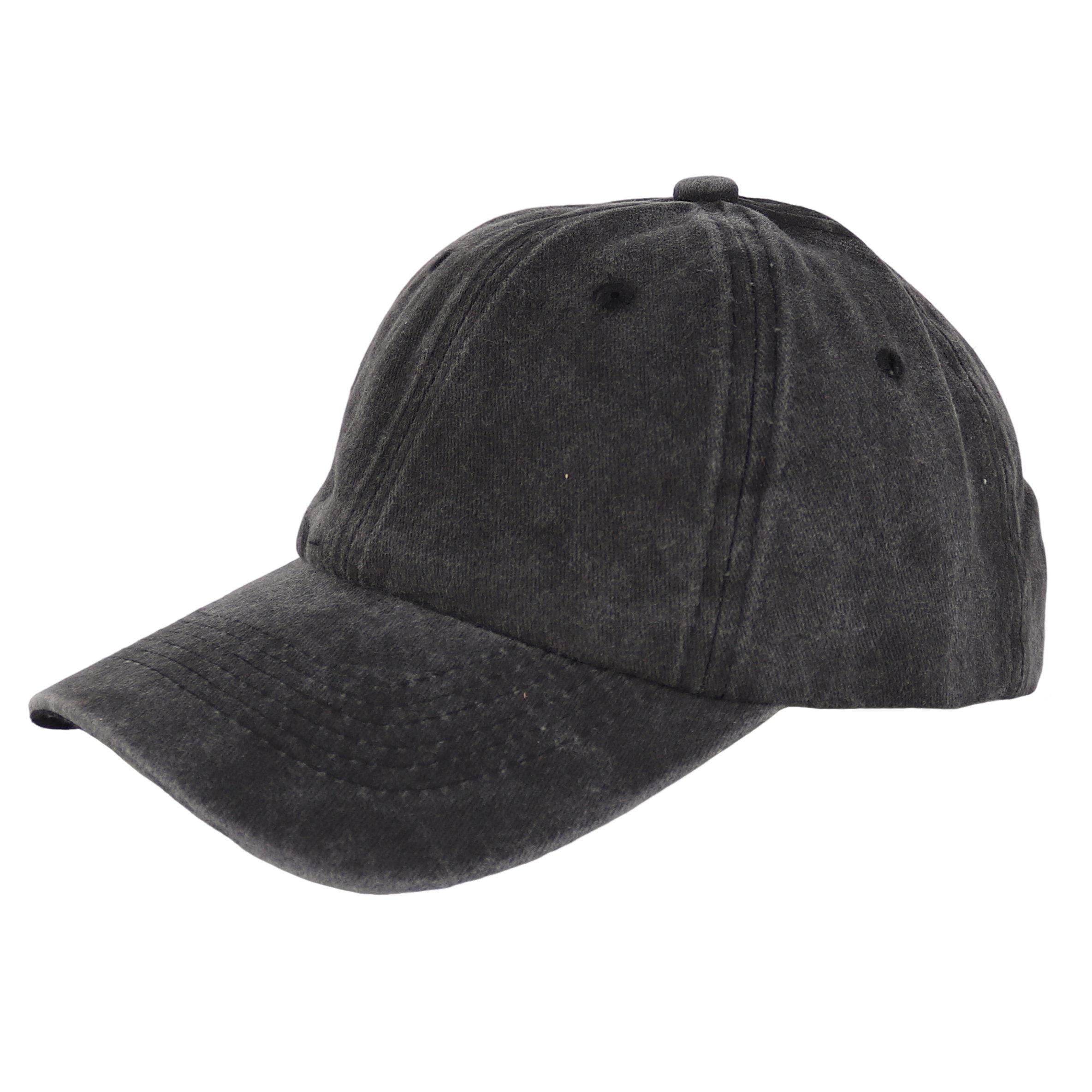 MIRROSI Baseball Cap Vintage in washed Look aus 100% Baumwolle Unifarbe (Outdoor Cap, Feldmütze, Kappe) Atmungsaktiv, Einheitsgröße, Unisex, Damen Herren