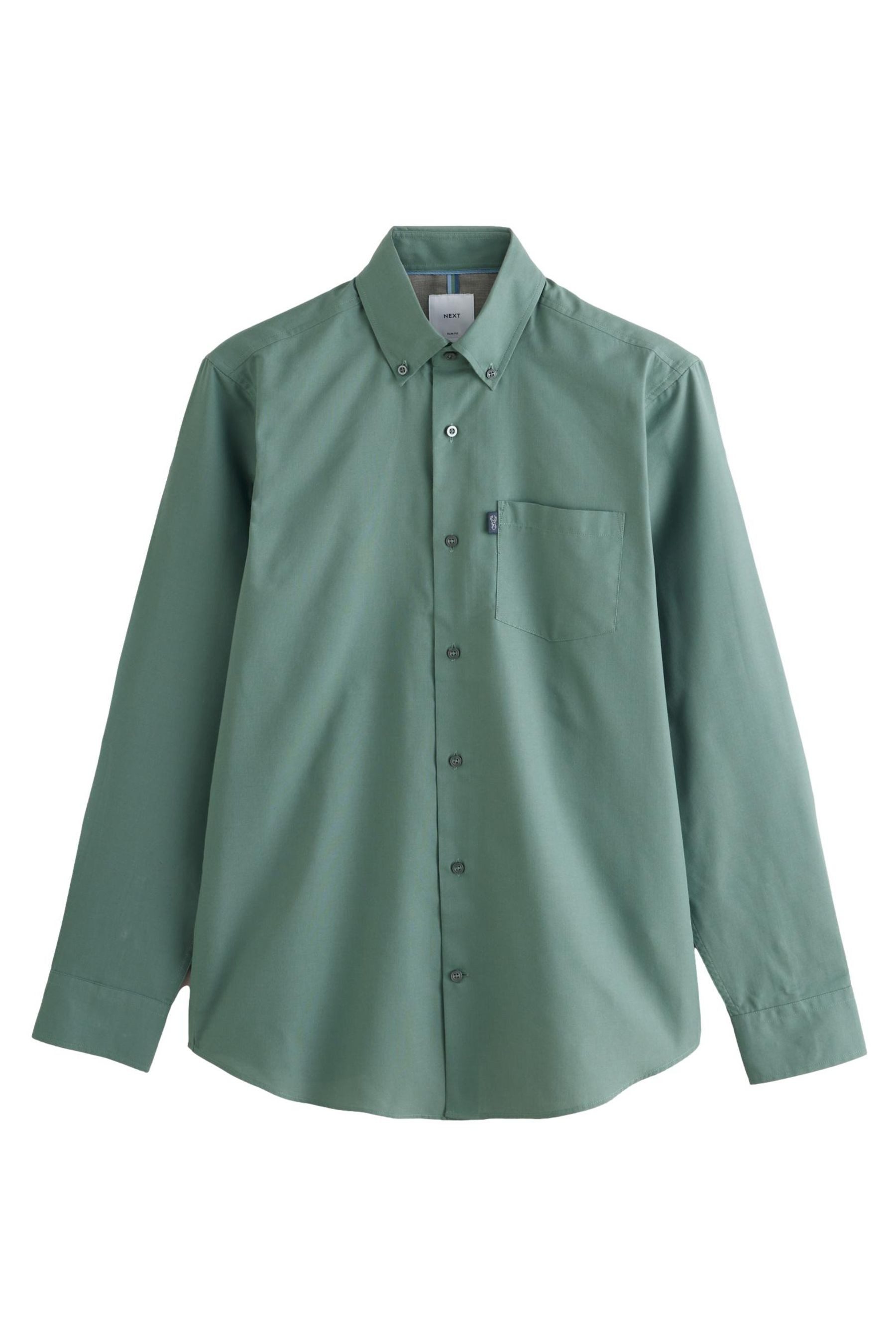 Businesshemd Pflegeleichtes Button-Down-Oxford-Hemd