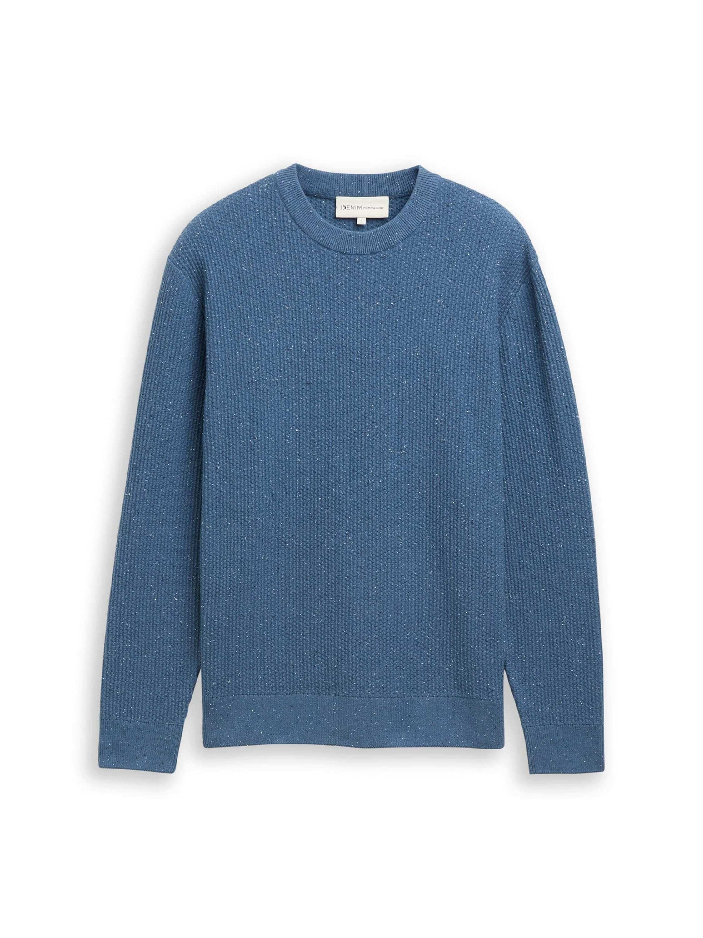 TOM TAILOR Denim Rundhalspullover (1-tlg)