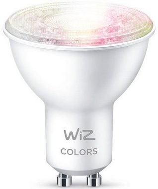 WiZ »White&Color 50W GU10 Spot + Wireless Sensor Set« LED-Leuchtmittel, GU10, Farbwechsler