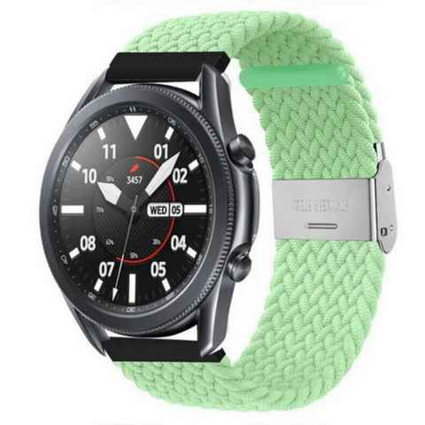 SmartUP Smartwatch-Armband Geflochtenes Armband für Samsung Galaxy Watch 4 5 6 Pro Gear Classic, Uhrenarmband mit verstellbaren Magnetverschluss