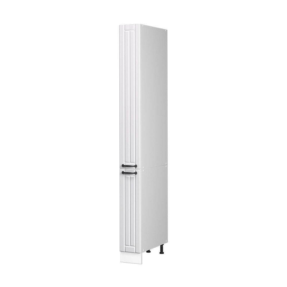 Vicco Hochschrank Fame-Line, Weiß Landhaus/Weiß, 20 cm (1-St)