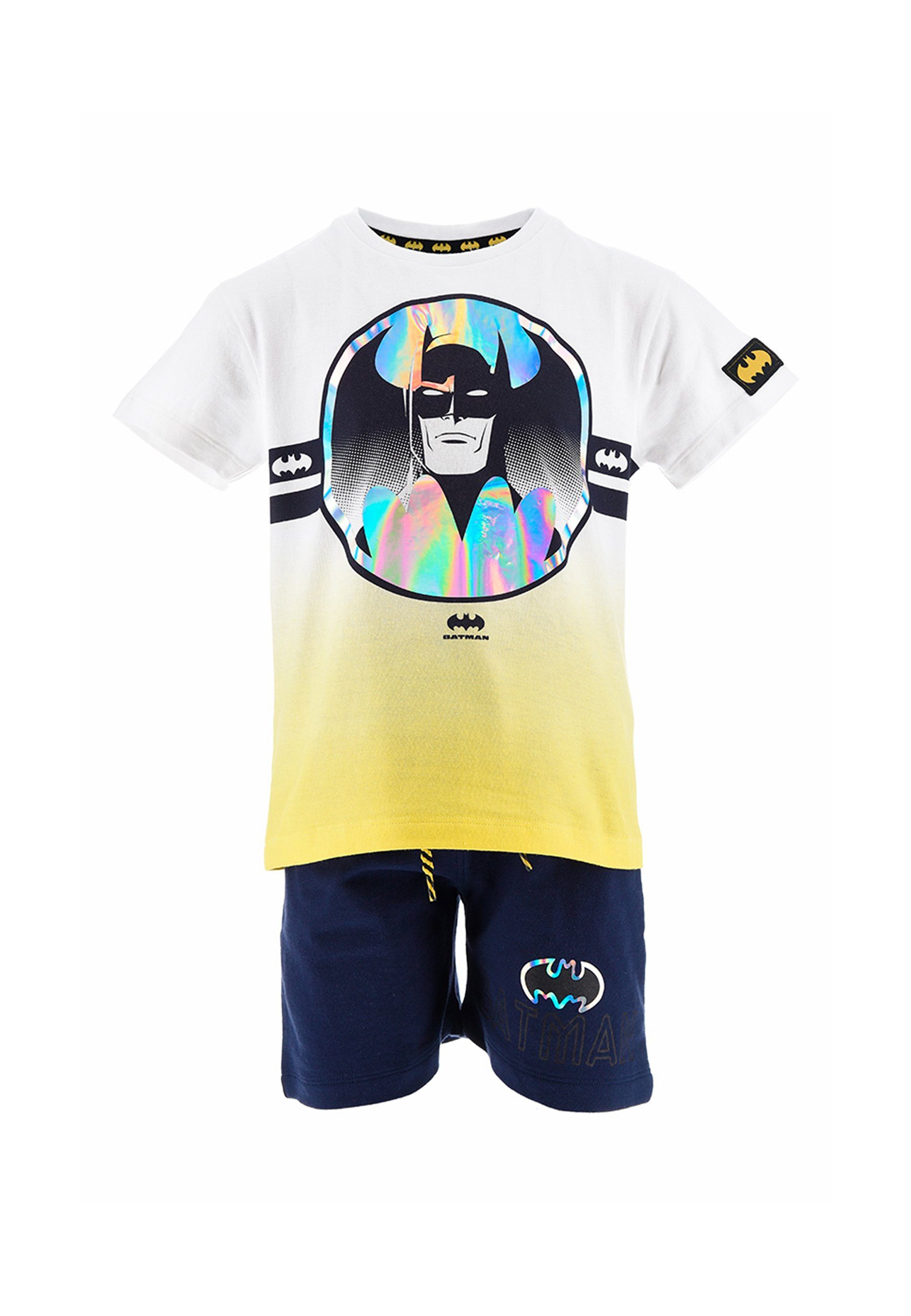 Batman T-Shirt & Shorts DC T-Shirt und kurze Hose Sommer-Set (2-tlg)