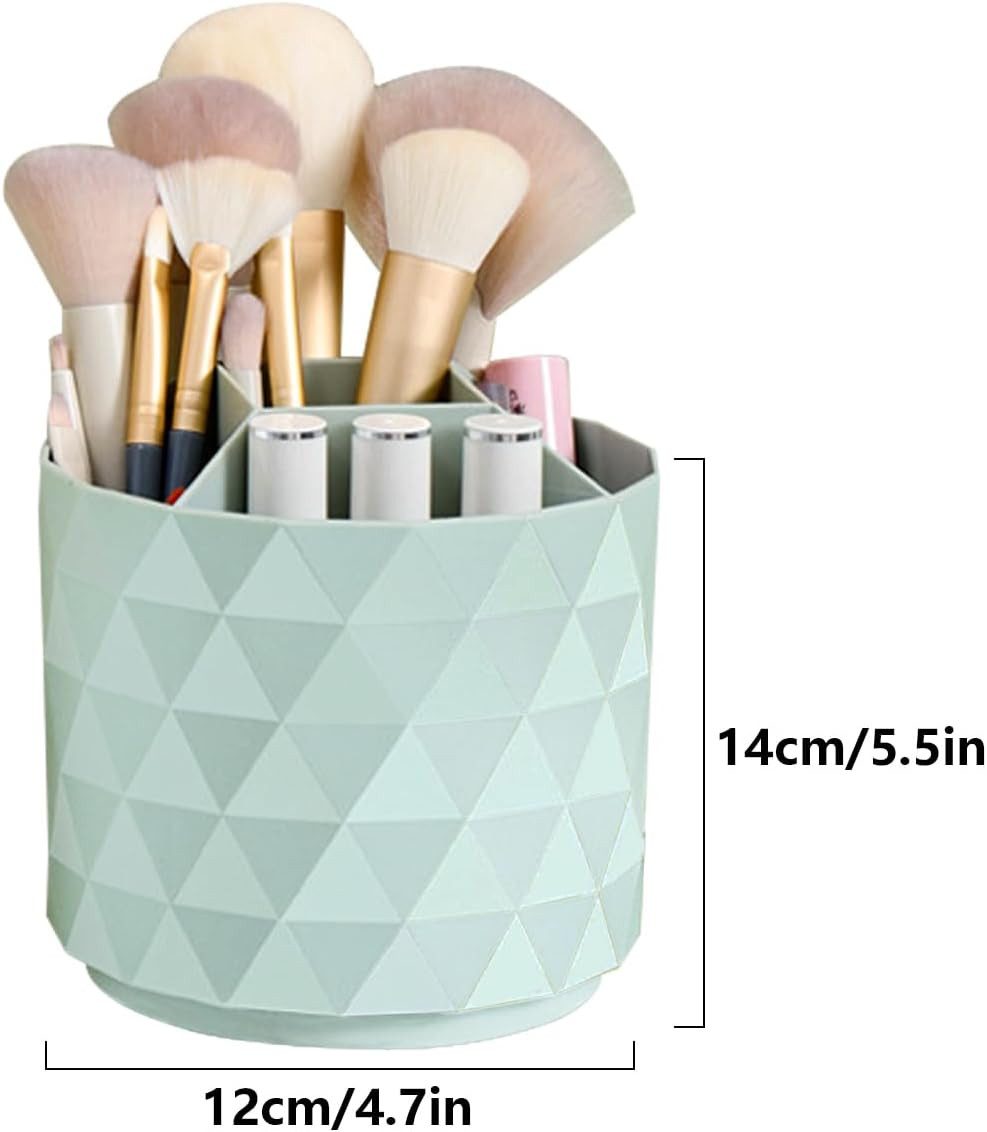 FELIXLEO Make-Up Organizer Make up Organizer 360 Drehbar Pinselhalter Schminktisch Grün, 1-tlg. – Bild 2 von 5