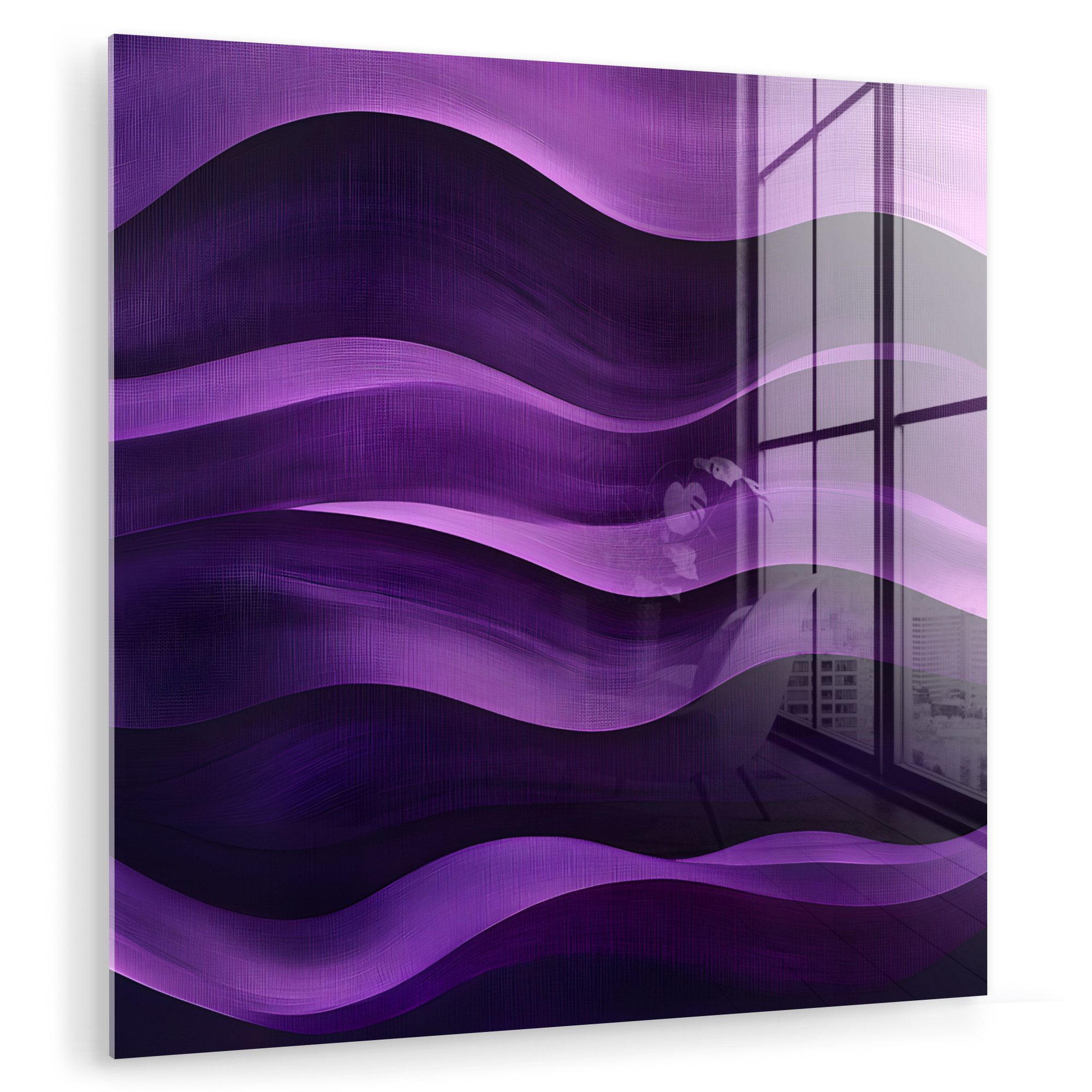 MuchoWow Acrylglasbild Wellen - Abstrakt - günstig online kaufen