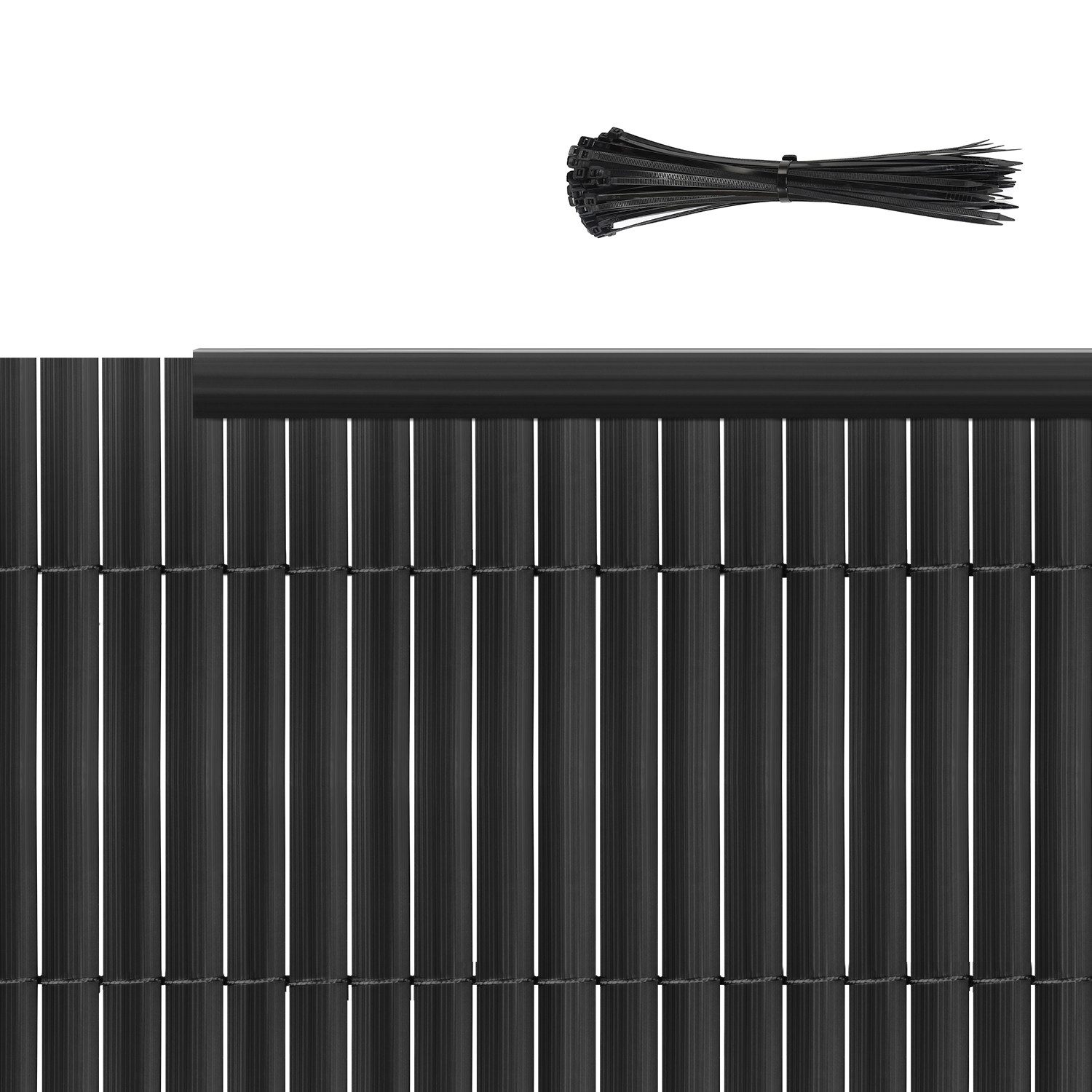 Sekey Balkonsichtschutz 5 m PVC Sichtschutzmatte mit Kabelbindern und Absch günstig online kaufen