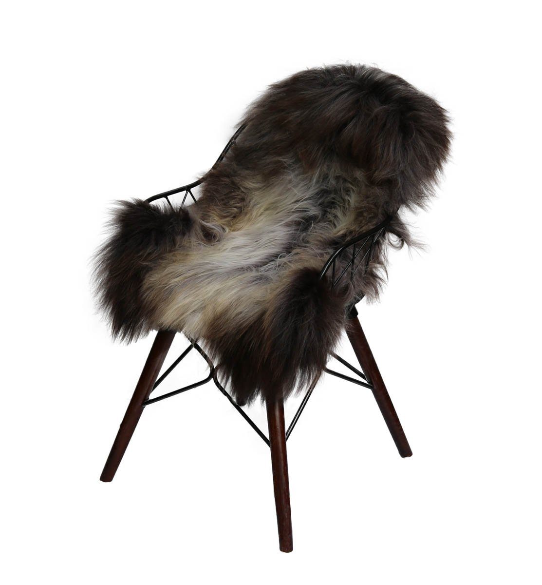 Hollert Fellteppich, Schaffelltierform, Lammfell Island gescheckt günstig online kaufen