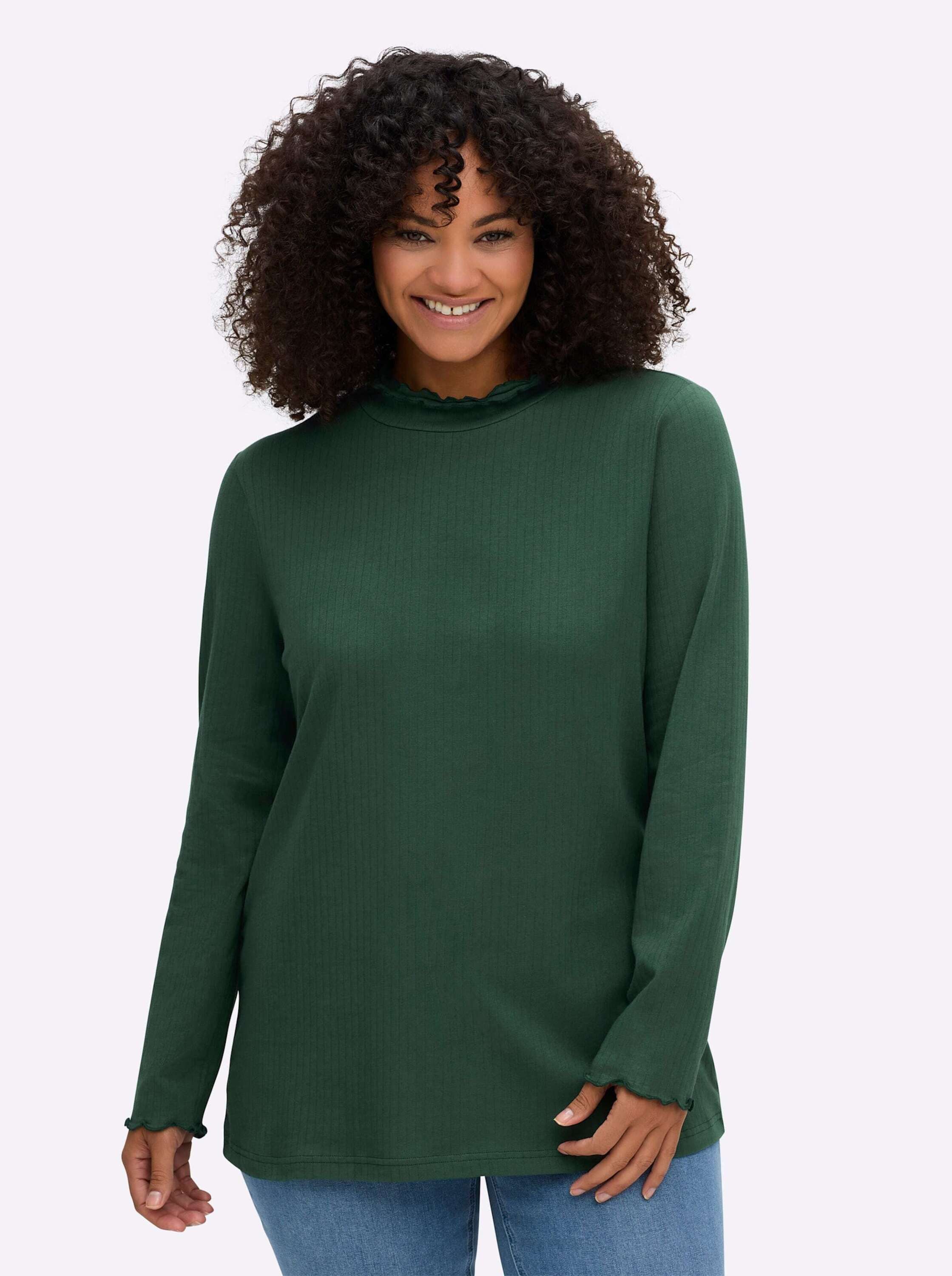 Sheego T-Shirt Shirtrolli Langarm
