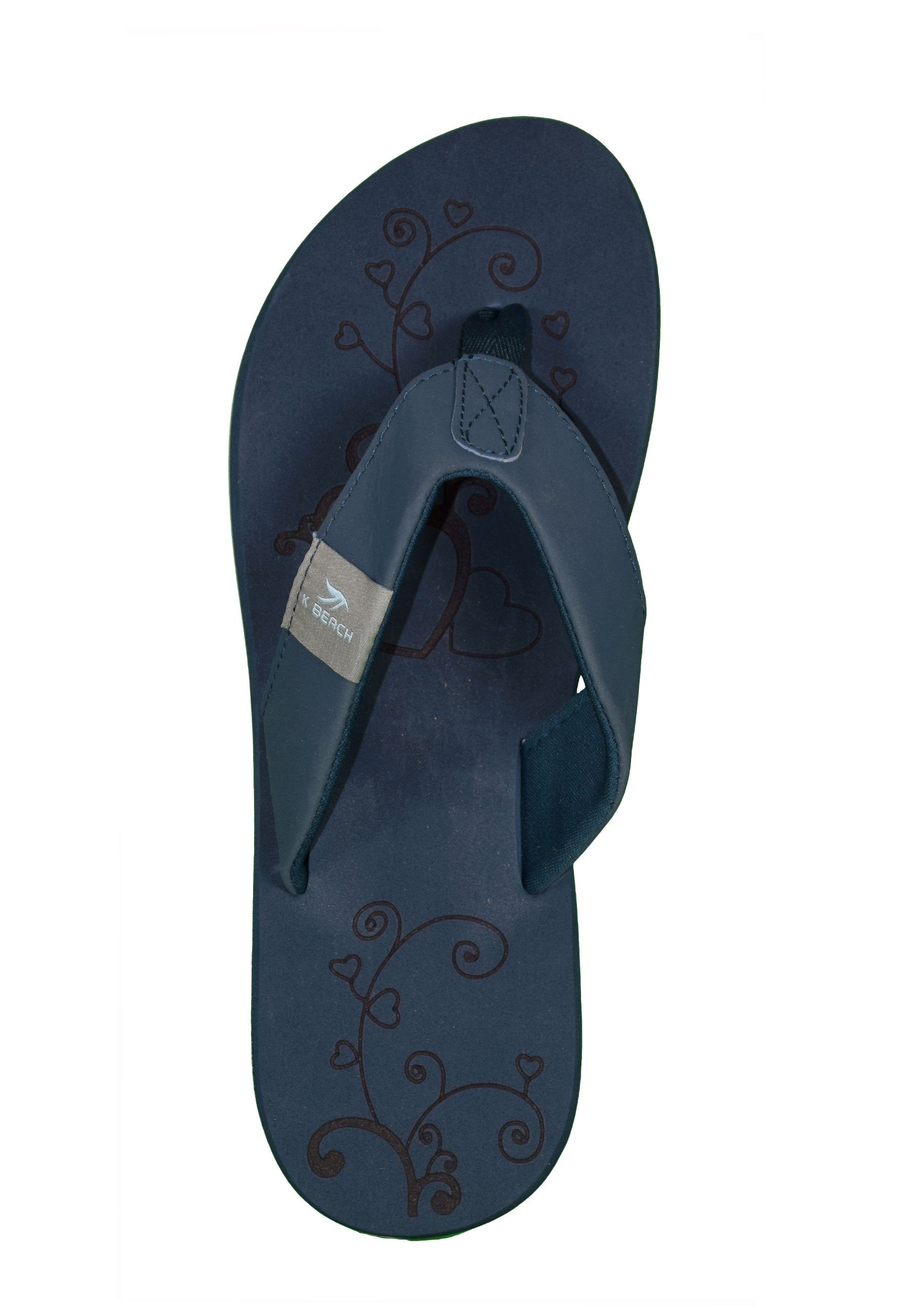 MADSea Beach Badepantolette Basic Pantolette weich und rutschfest Zehentrenner Flip Flop