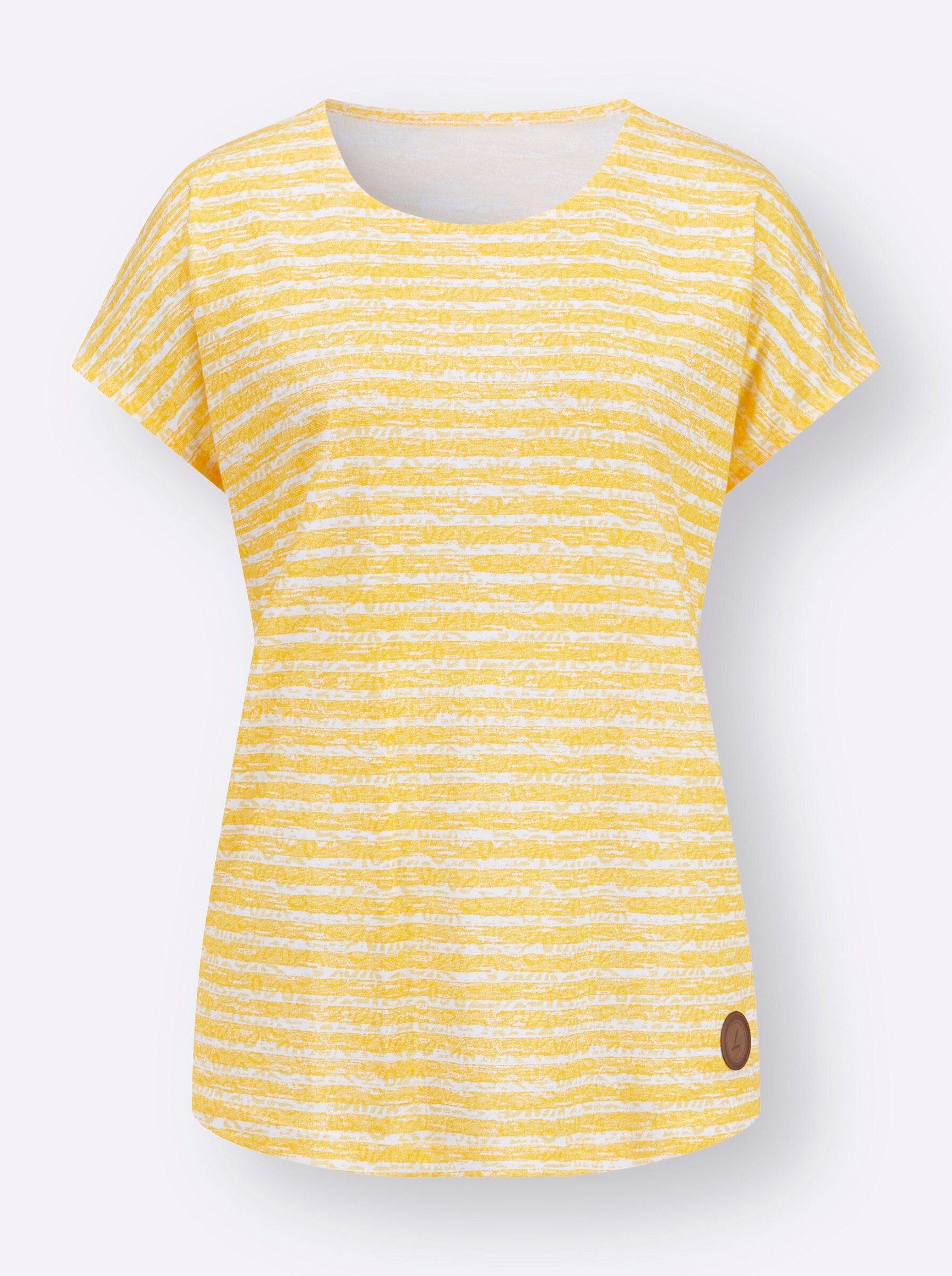 Witt T-Shirt Shirt Extra kurz mit modischen Ringeln