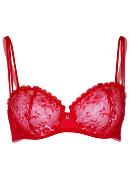 Daring Intimates Bügel-BH Transparenter Spitzen-BH - rot