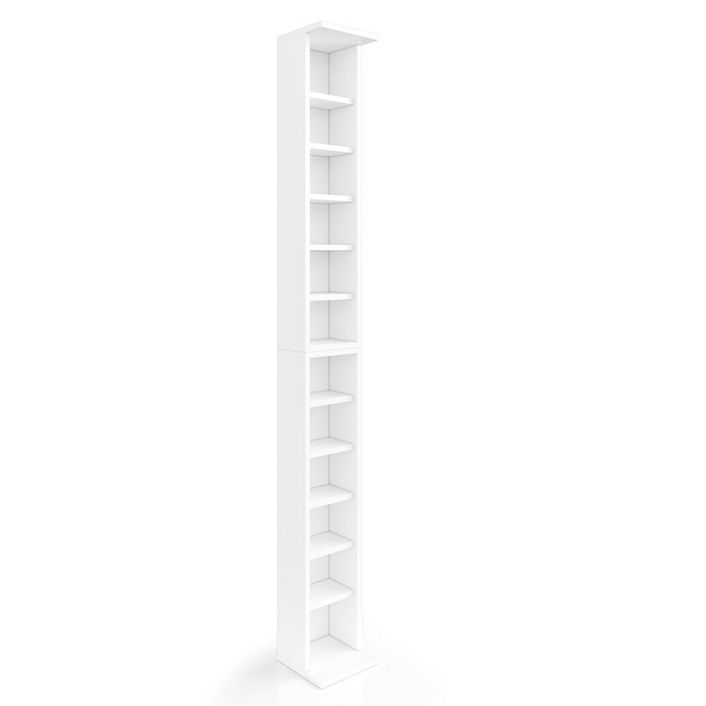 Vicco CD-Regal, Weiß/Weiß, 21 x 91.8 günstig online kaufen