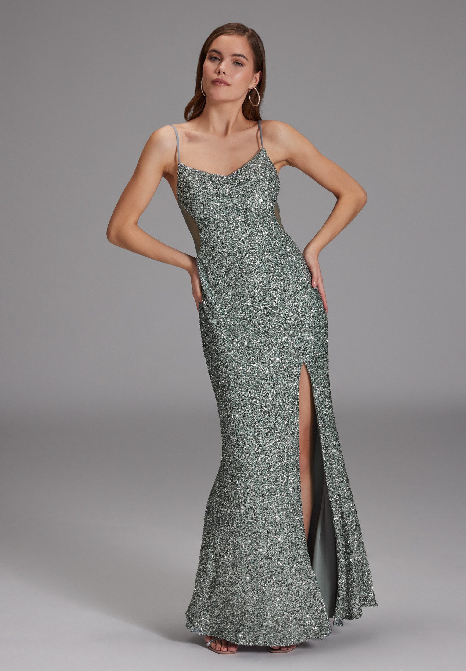 Hey Kyla Abendkleid - Slipdress mit transparenter Rückenpartie Figurbetonte Passform – Bild 5 von 5
