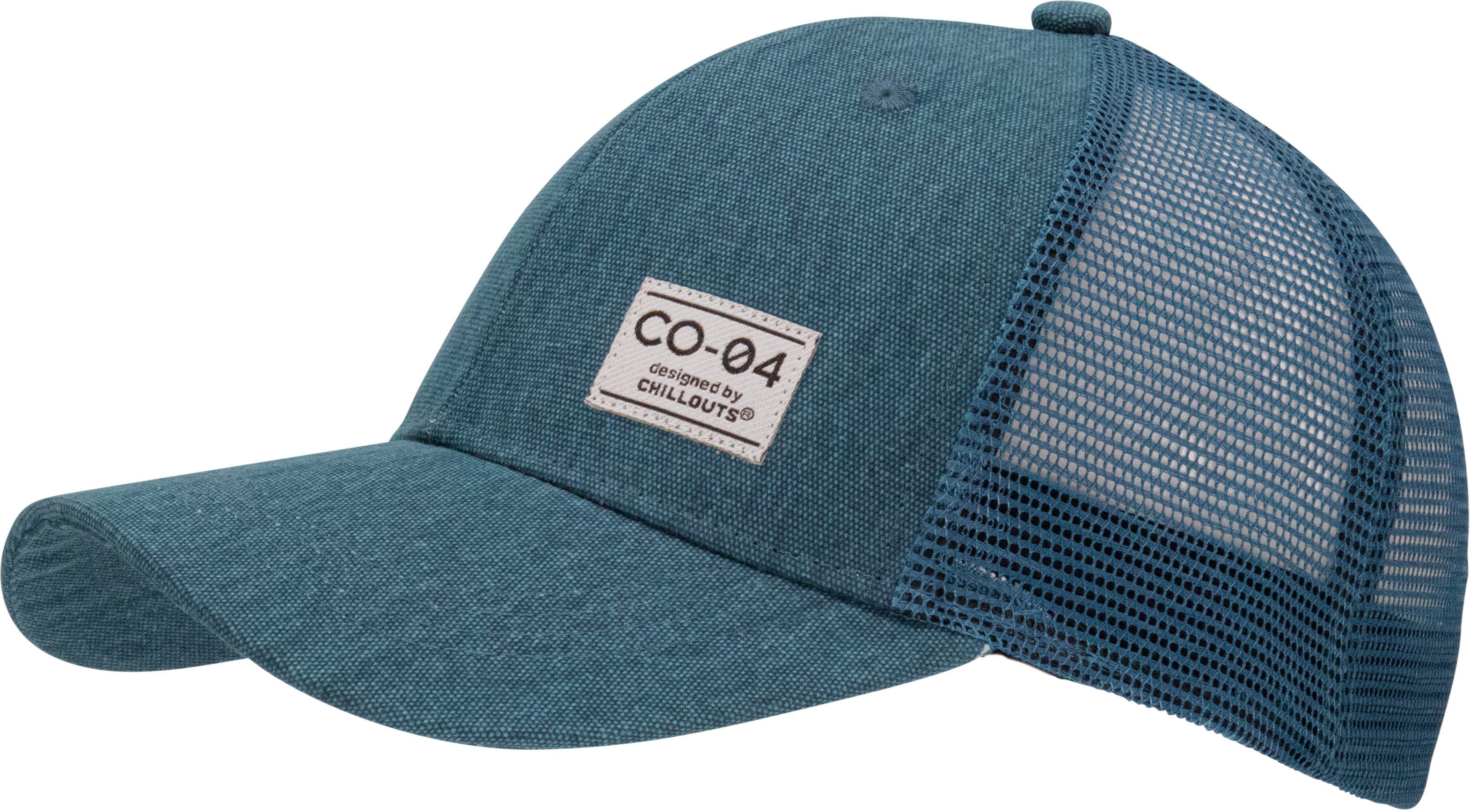 chillouts Baseball Cap Denver Hat mit luftdurchlässigem Netzrücken & stylischem Logo-Patch