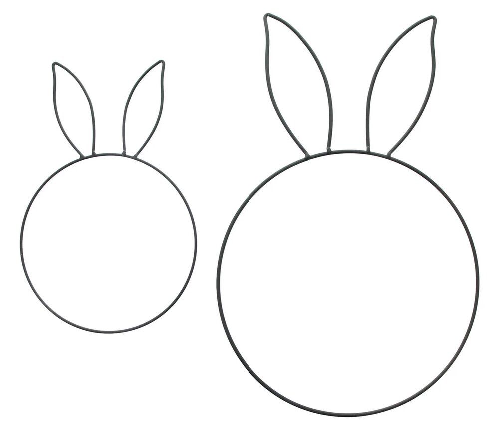 Home-trends24.de Osterfigur Dekoring Hase Osterdeko Ostern Metall Schwarz Fensterdeko 2er Set (2 St)