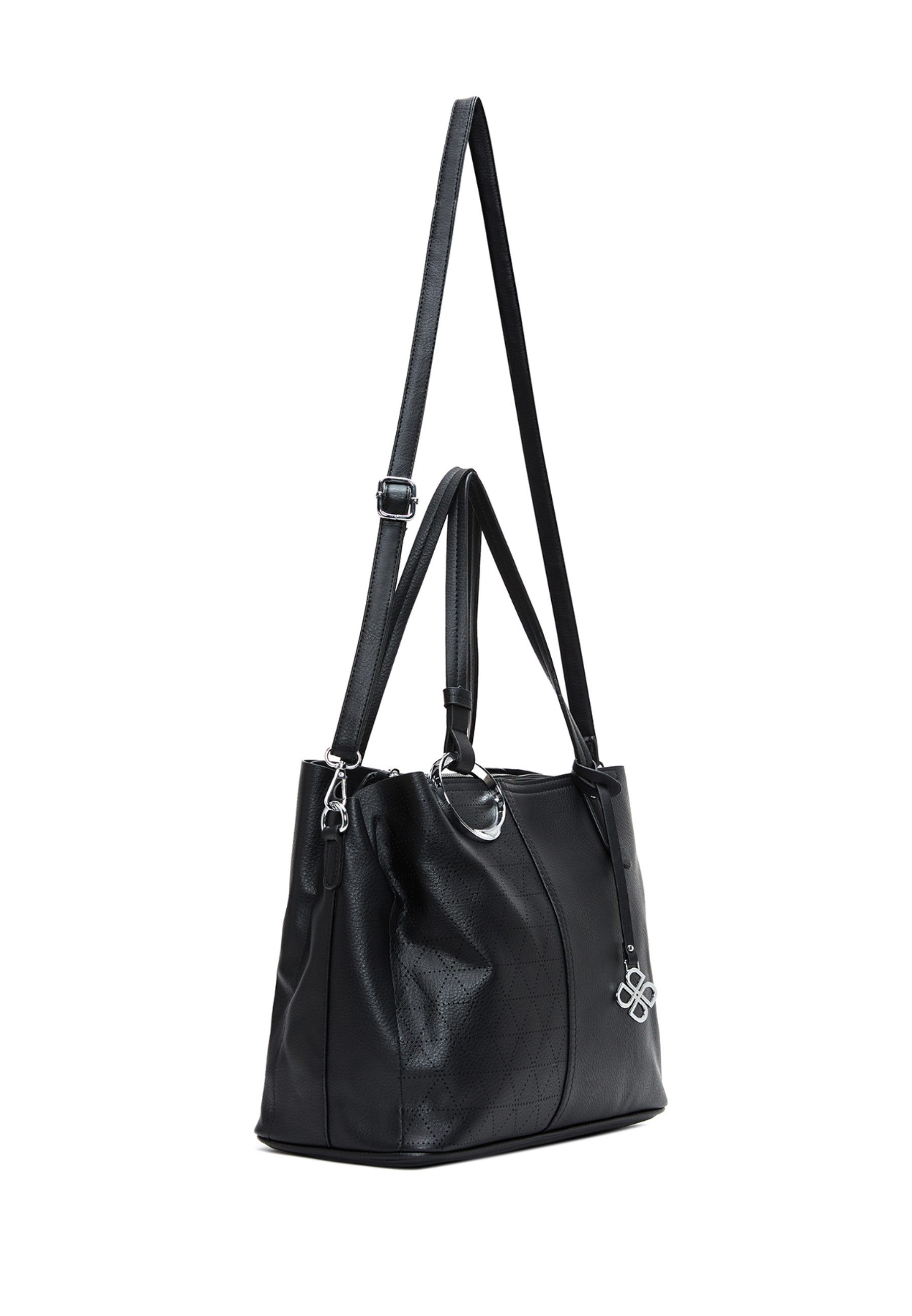 Derimod Umhängetasche Schultertasche aus Kunstleder, Kunstleder, Schulterriemen, Mittel