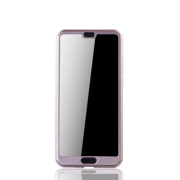 König Design Handyhülle Huawei P20, Huawei P20 Handyhülle 360 Grad Schutz Full Cover Rosa