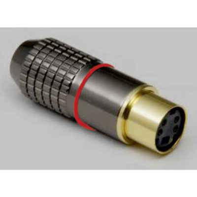 BKL Electronic Mini-DIN-Steckverbinder Audio- & Video-Adapter