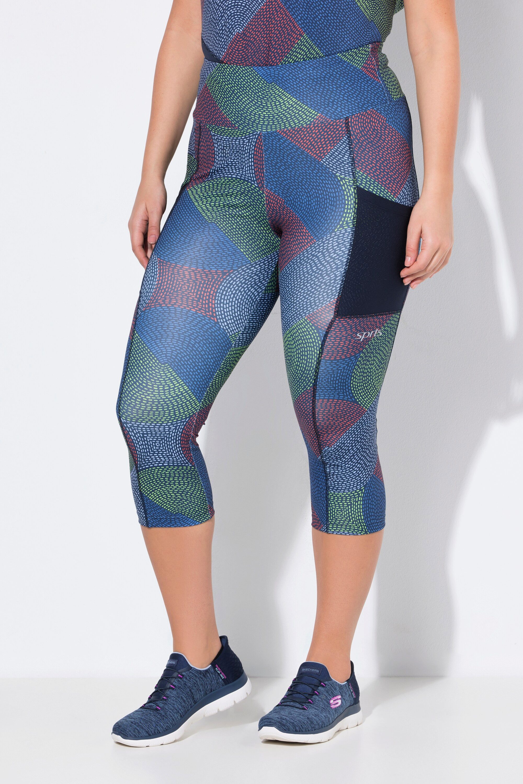 Ulla Popken Leggings 3/4-Funktionsleggings schnelltrocknend recycelt günstig online kaufen