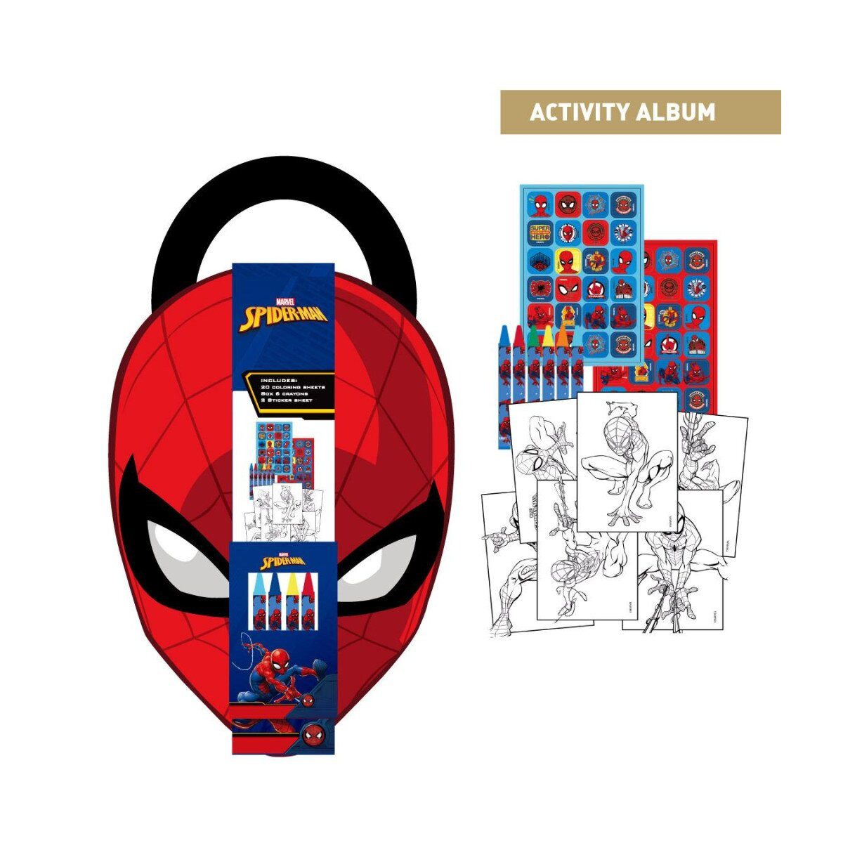 Spiderman Kreativset Spiderman Mal- & Aktivitätsset – Kreativspaß für Kinder