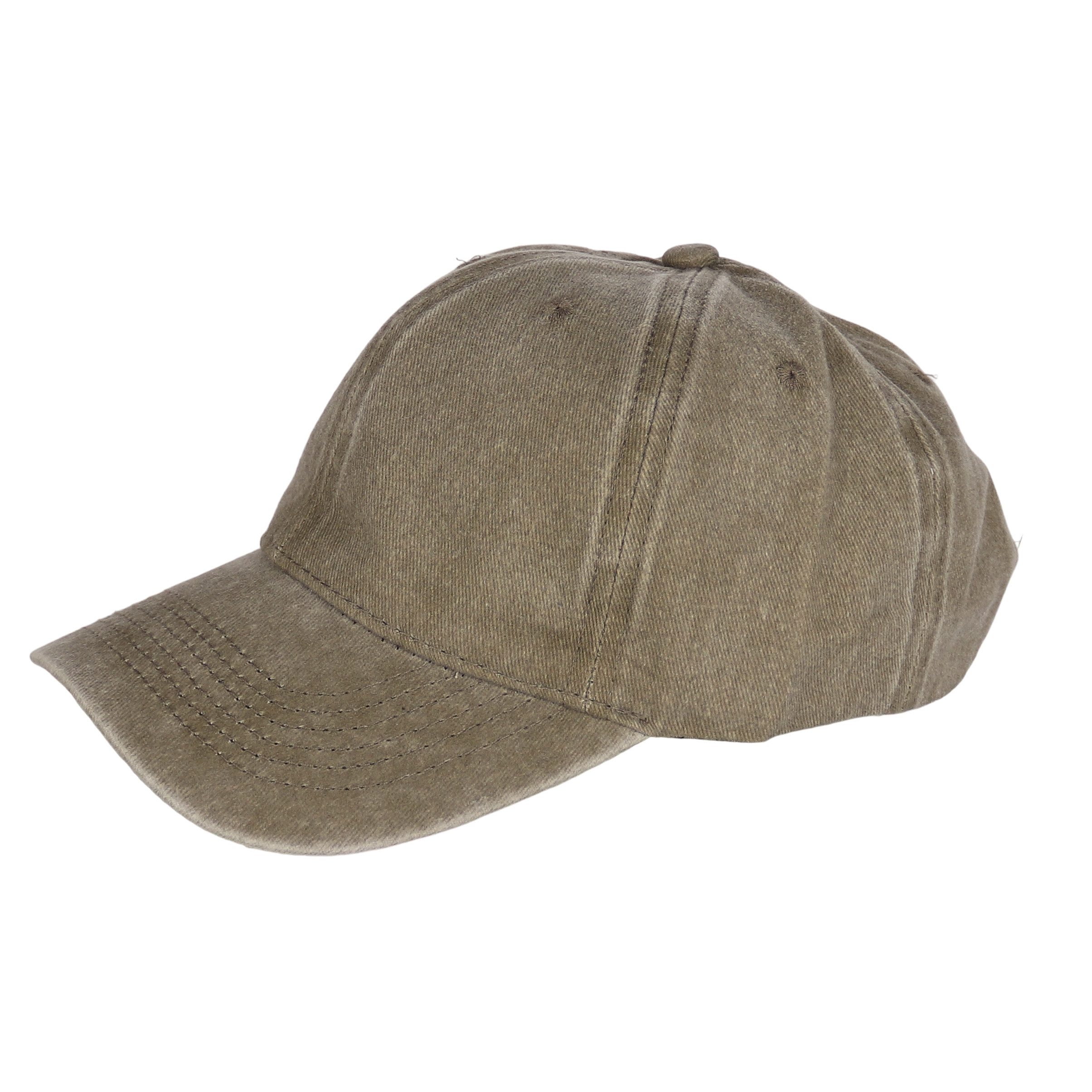 MIRROSI Baseball Cap Vintage in washed Look aus 100% Baumwolle Unifarbe (Outdoor Cap, Feldmütze, Kappe) Atmungsaktiv, Einheitsgröße, Unisex, Damen Herren