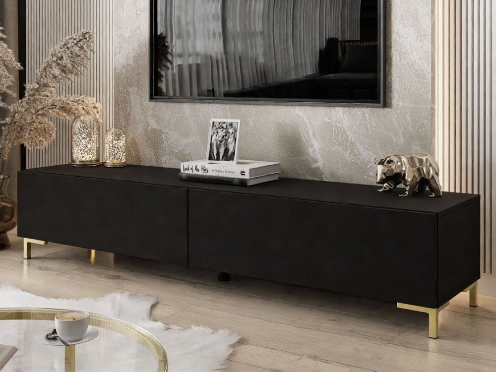 ALLHOUSE24 Lowboard MATT mit verschiedenen Füßen in Farbe gold/schwarz/chro günstig online kaufen